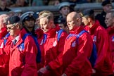 Haig Housing Trust (Group M23, 24 members) during the Royal British Legion March Past on Remembrance Sunday at the Cenotaph, Whitehall, Westminster, London, 11 November 2018, 12:27.