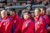 Haig Housing Trust (Group M23, 24 members) during the Royal British Legion March Past on Remembrance Sunday at the Cenotaph, Whitehall, Westminster, London, 11 November 2018, 12:27.