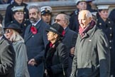 Rotary International (Group M32, 24 members) during the Royal British Legion March Past on Remembrance Sunday at the Cenotaph, Whitehall, Westminster, London, 11 November 2018, 12:28.