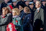 Equity (Group M33, 10 members) during the Royal British Legion March Past on Remembrance Sunday at the Cenotaph, Whitehall, Westminster, London, 11 November 2018, 12:28.