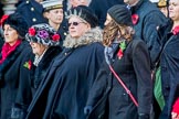 Romany & Traveller FHS (Group M34, 18 members) during the Royal British Legion March Past on Remembrance Sunday at the Cenotaph, Whitehall, Westminster, London, 11 November 2018, 12:28.