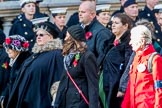Romany & Traveller FHS (Group M34, 18 members) during the Royal British Legion March Past on Remembrance Sunday at the Cenotaph, Whitehall, Westminster, London, 11 November 2018, 12:28.