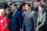 Romany & Traveller FHS (Group M34, 18 members) during the Royal British Legion March Past on Remembrance Sunday at the Cenotaph, Whitehall, Westminster, London, 11 November 2018, 12:28.