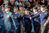 RAF- and Army Cadets (Group M35, ?? members) during the Royal British Legion March Past on Remembrance Sunday at the Cenotaph, Whitehall, Westminster, London, 11 November 2018, 12:29.