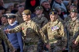 RAF- and Army Cadets (Group M35, ?? members) during the Royal British Legion March Past on Remembrance Sunday at the Cenotaph, Whitehall, Westminster, London, 11 November 2018, 12:29.