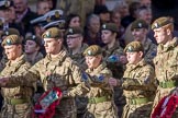 RAF- and Army Cadets (Group M35, ?? members) during the Royal British Legion March Past on Remembrance Sunday at the Cenotaph, Whitehall, Westminster, London, 11 November 2018, 12:29.