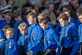 The Boys' Brigade (Group M39, 79 members) during the Royal British Legion March Past on Remembrance Sunday at the Cenotaph, Whitehall, Westminster, London, 11 November 2018, 12:30.