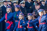 Church Lads' and Church Girls' Brigade (Group M41, 25 members) during the Royal British Legion March Past on Remembrance Sunday at the Cenotaph, Whitehall, Westminster, London, 11 November 2018, 12:30.