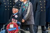 Polish Ex-Combatants Association Trust Fund (Group M44, 4 members) during the Royal British Legion March Past on Remembrance Sunday at the Cenotaph, Whitehall, Westminster, London, 11 November 2018, 12:31.