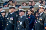 Corps Security (Group M48, 4 members) during the Royal British Legion March Past on Remembrance Sunday at the Cenotaph, Whitehall, Westminster, London, 11 November 2018, 12:31..