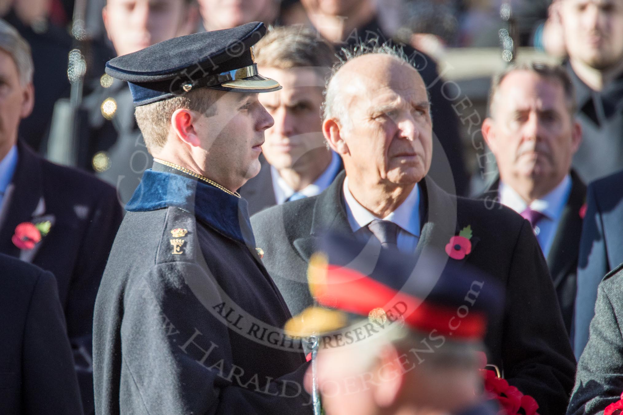 Major Gareth Williams, Royal Wessex Yeomanry, Equerry to The Earl of Wessex, during Remembrance Sunday Cenotaph Ceremony 2018 at Horse Guards Parade, Westminster, London, 11 November 2018, 10:59.