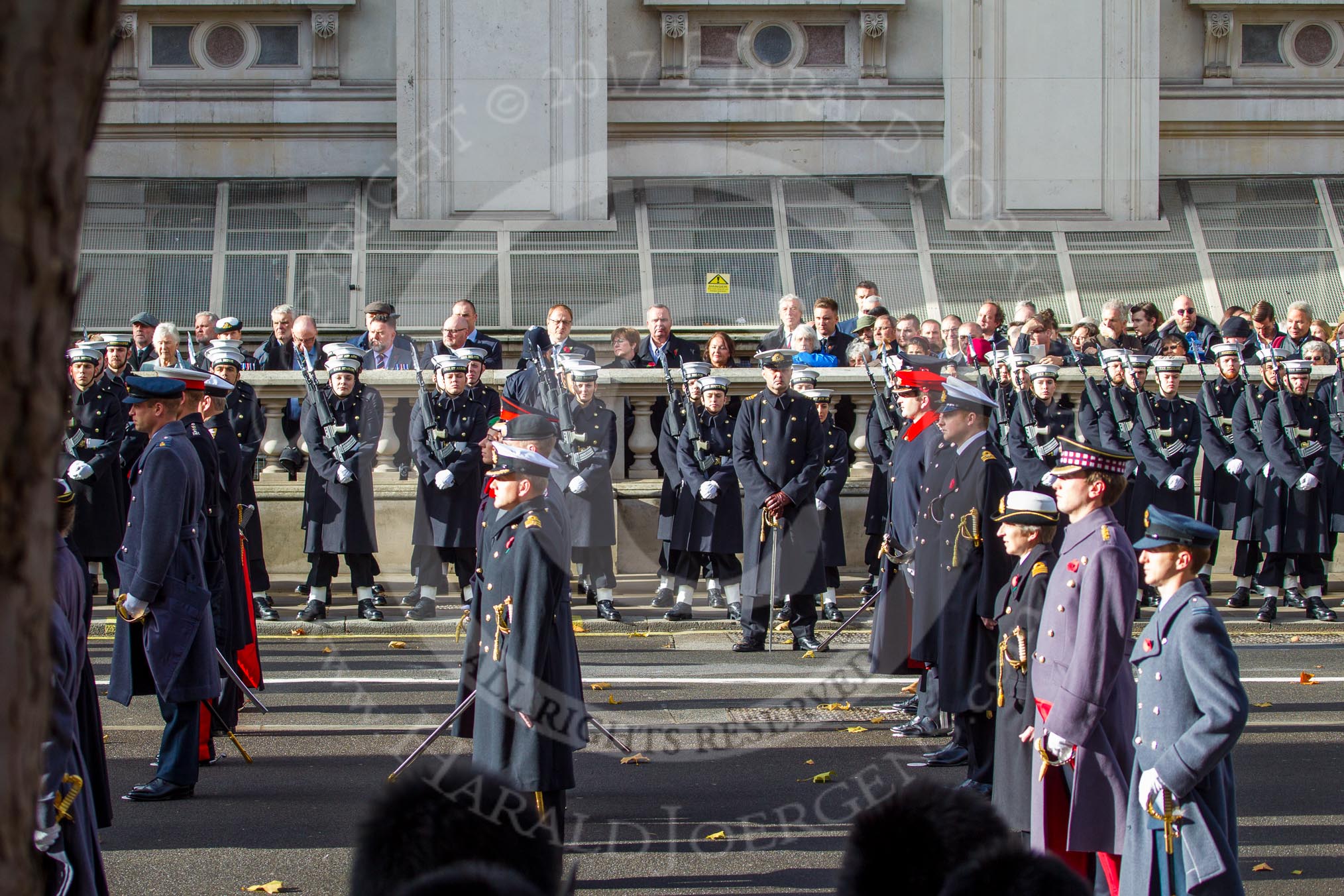 The Equerries during the Remembrance Sunday Cenotaph Ceremony 2018 at Horse Guards Parade, Westminster, London, 11 November 2018, 11:12.