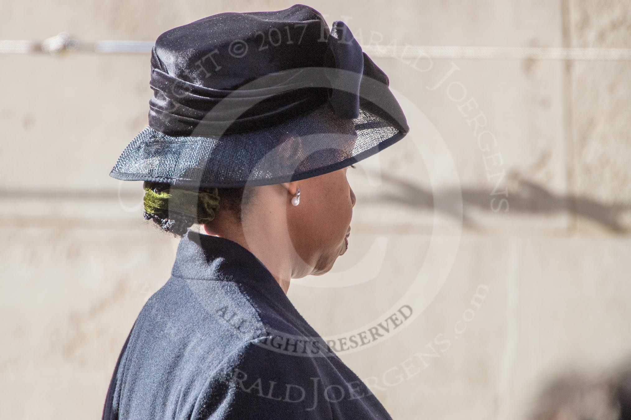 A High Commissioner during Remembrance Sunday Cenotaph Ceremony 2018 at Horse Guards Parade, Westminster, London, 11 November 2018, 11:14.