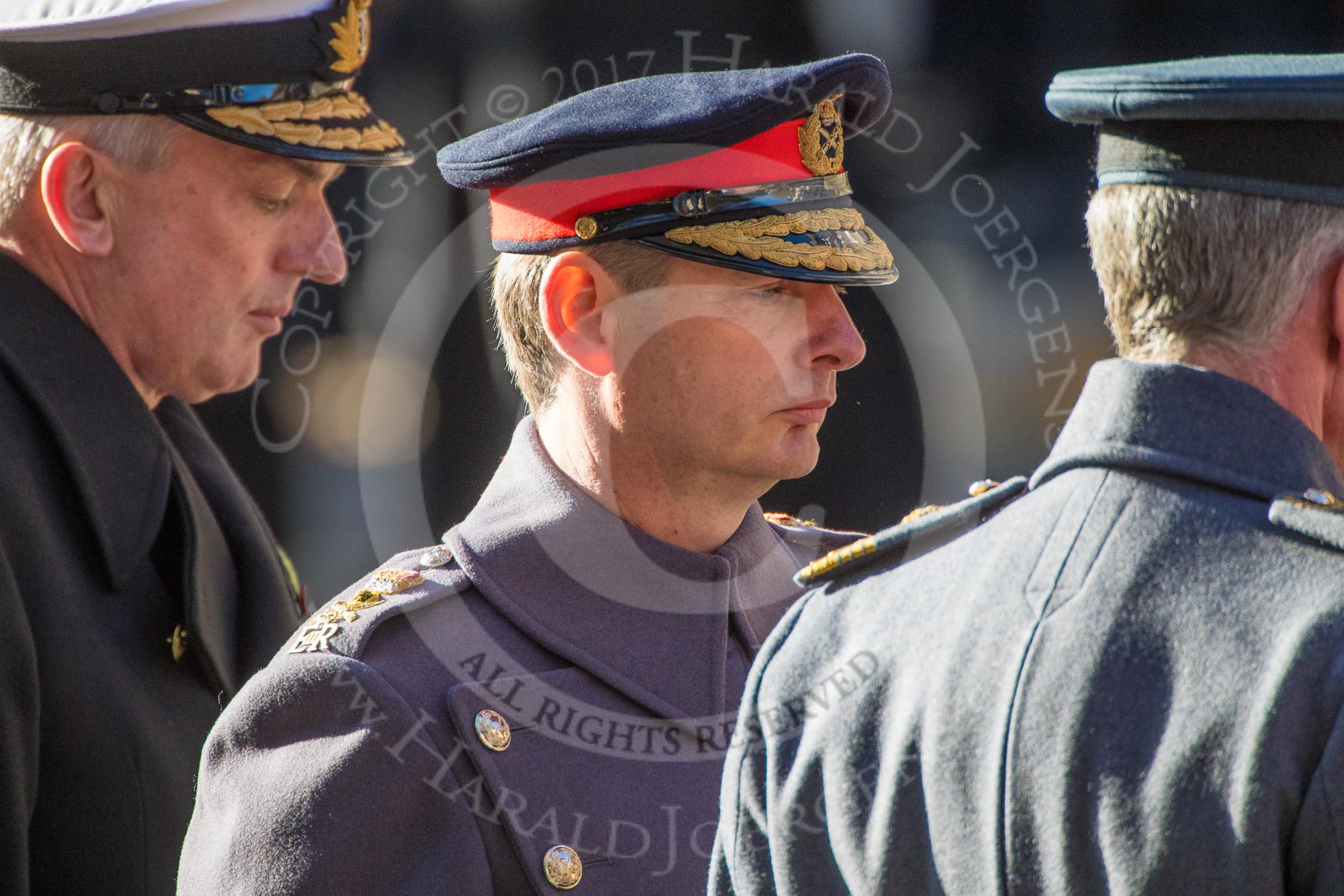 during Remembrance Sunday Cenotaph Ceremony 2018 at Horse Guards Parade, Westminster, London, 11 November 2018, 11:16.