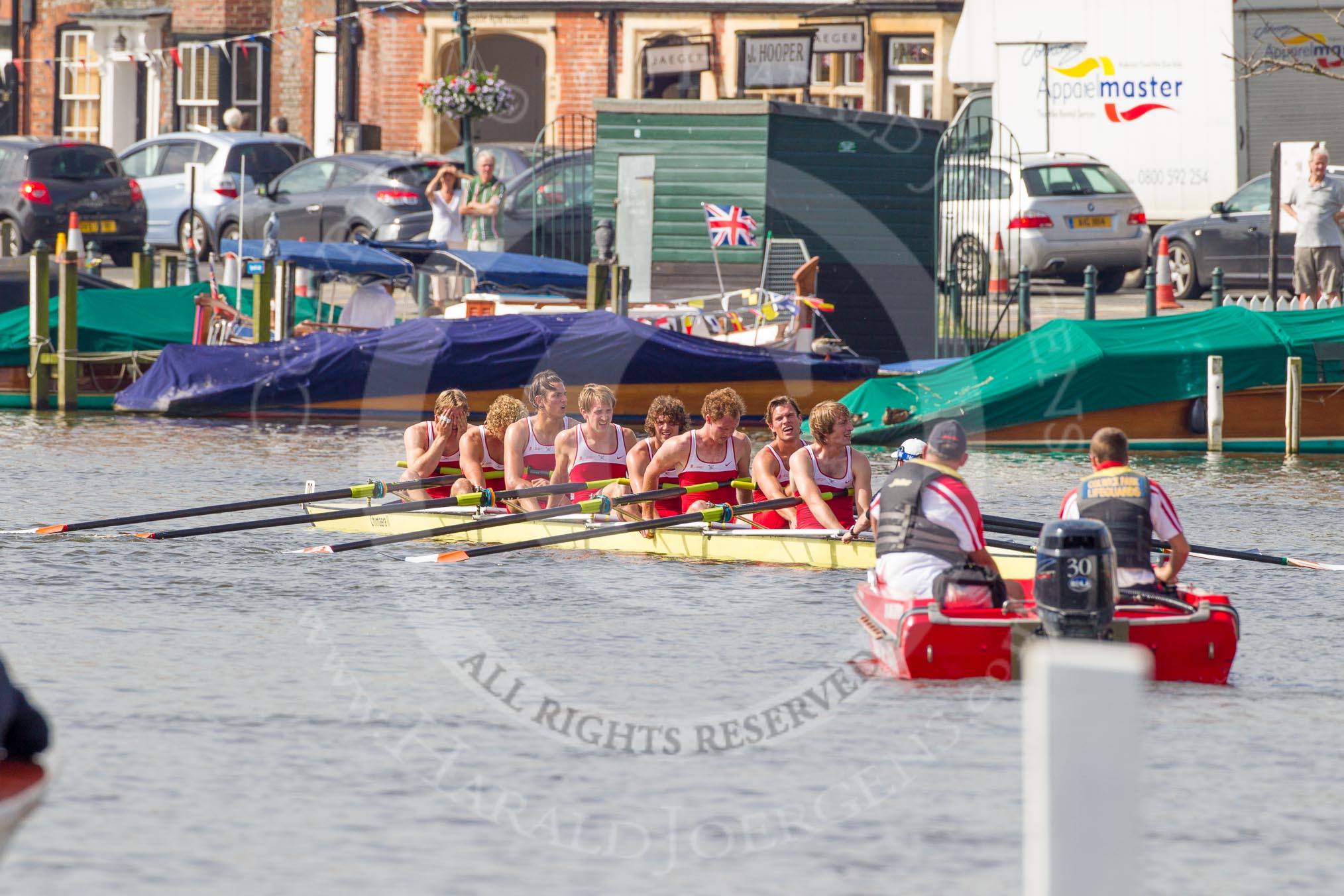 Henley Royal Regatta 2012 (Thursday): Race 7, Temple Challenge Cup:  University of Groningen, Holland  (110, Bucks) v St Petersburg University, Russia (101, Berks).
River Thames beteen Henley-on-Thames and Remenham/Temple Island ,
Henley-on-Thames,
Oxfordshire,
United Kingdom,
on 28 June 2012 at 09:41, image #38