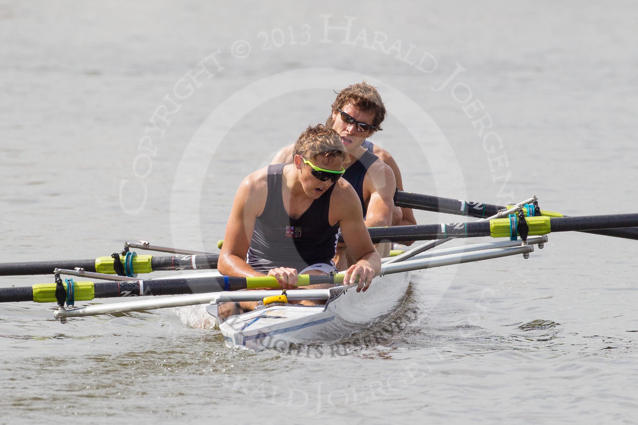 Henley Royal Regatta 2012 (Thursday): Race 13, Wyfold Elizabeth Challenge Cup:  London Rowing Club 'A'  (223, Bucks) v The Tideway Scullers's School  (246, Berks).
River Thames beteen Henley-on-Thames and Remenham/Temple Island ,
Henley-on-Thames,
Oxfordshire,
United Kingdom,
on 28 June 2012 at 10:15, image #83