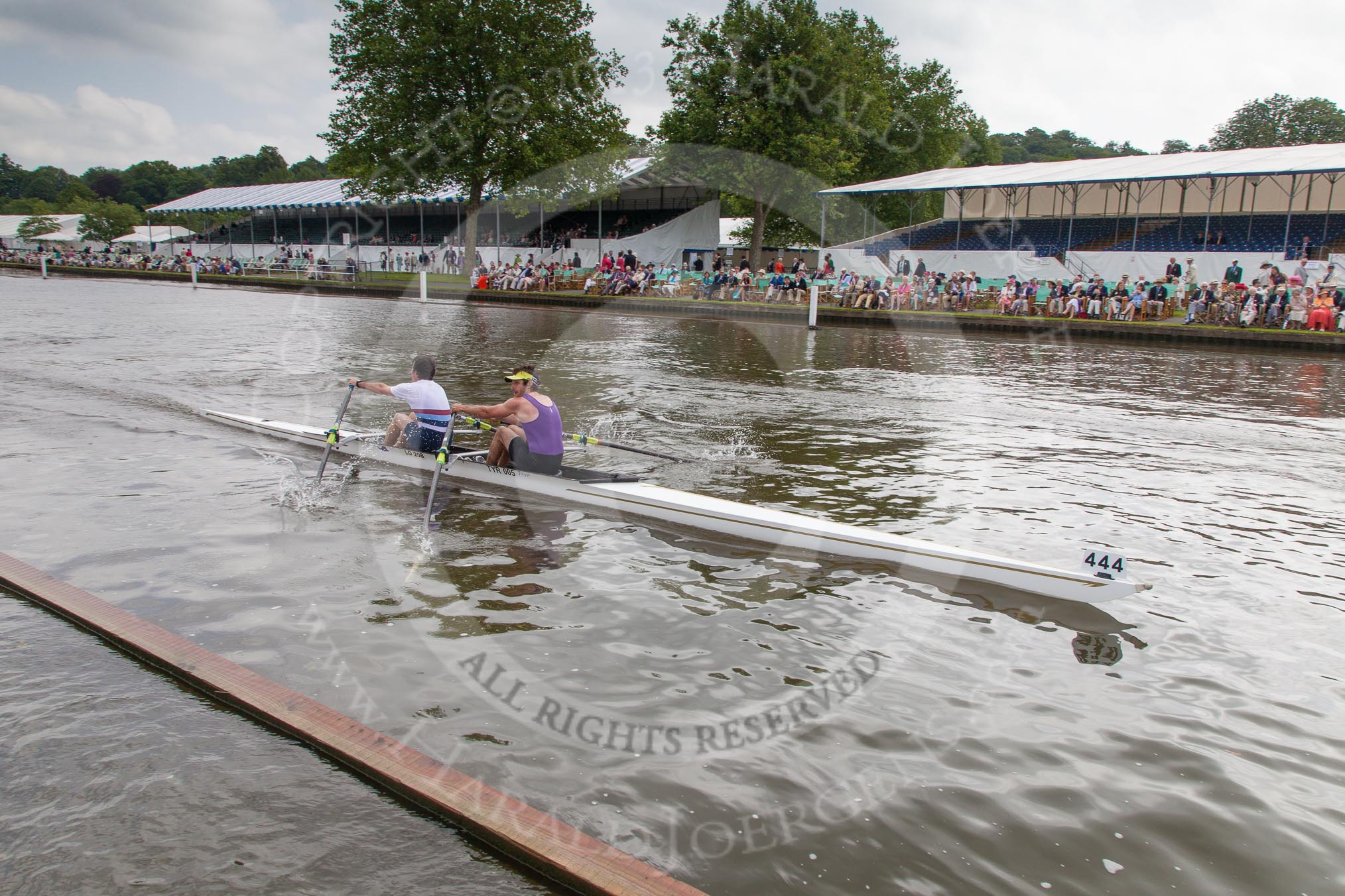 Henley Royal Regatta 2012 (Thursday): Race 14, Fawley Challenge Cup:  Sir William Borlase's Grammar School (315, Bucks) v Marlow Rowing Club 'B'  (307, Berks).
River Thames beteen Henley-on-Thames and Remenham/Temple Island ,
Henley-on-Thames,
Oxfordshire,
United Kingdom,
on 28 June 2012 at 10:27, image #94