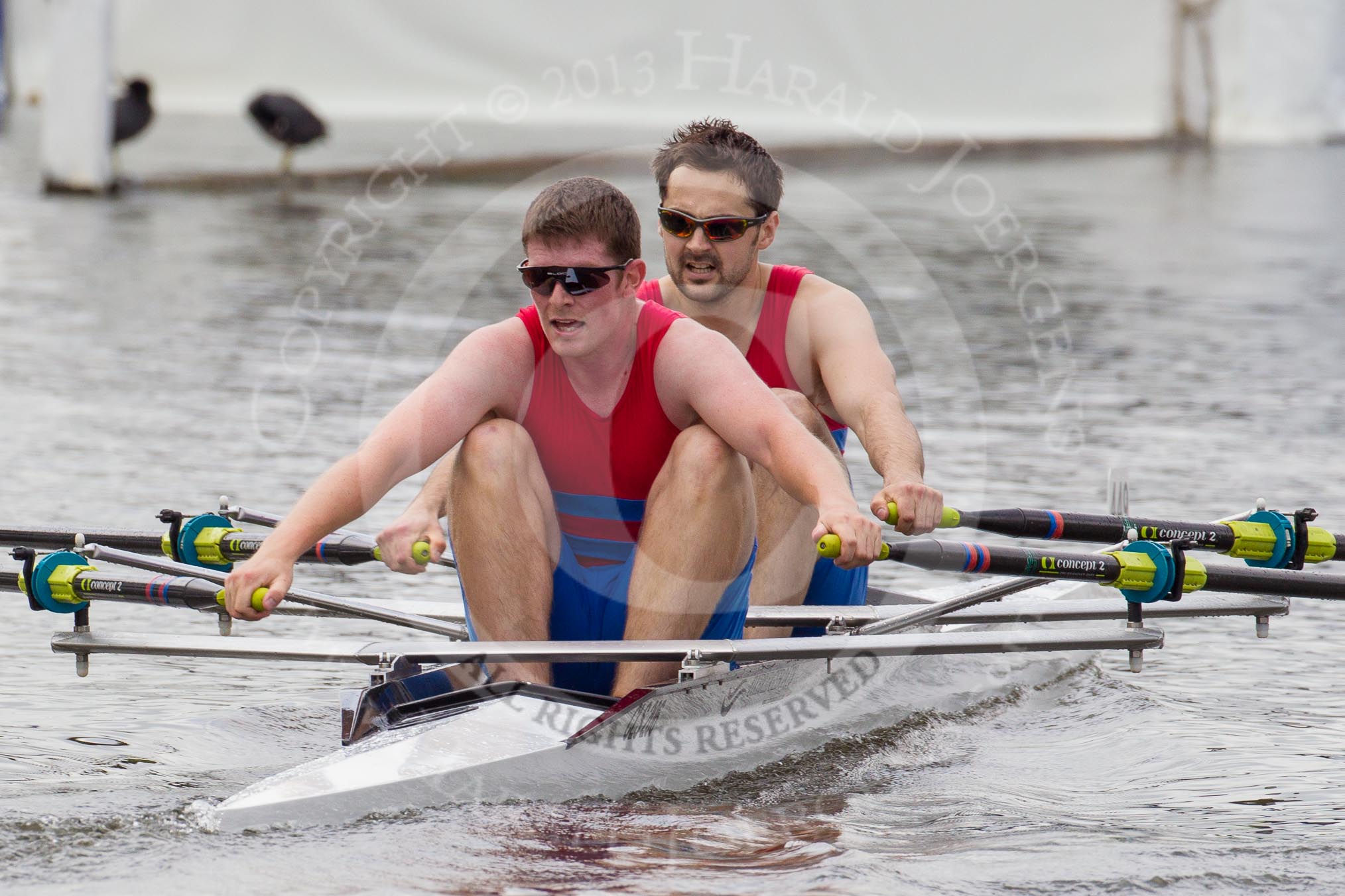 Henley Royal Regatta 2012 (Thursday): Race 14, Fawley Challenge Cup:  Sir William Borlase's Grammar School (315, Bucks) v Marlow Rowing Club 'B'  (307, Berks).
River Thames beteen Henley-on-Thames and Remenham/Temple Island ,
Henley-on-Thames,
Oxfordshire,
United Kingdom,
on 28 June 2012 at 10:27, image #97