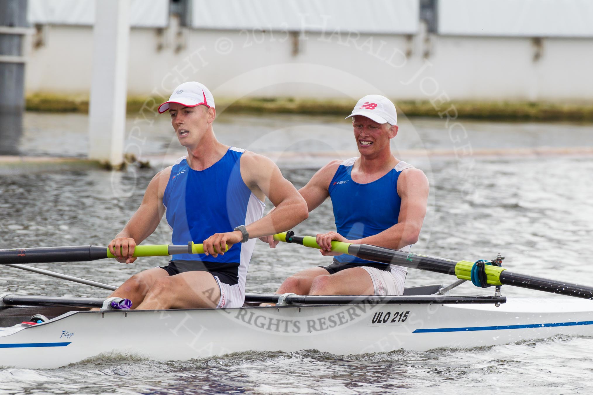 Henley Royal Regatta 2012 (Thursday): Race 30, Silver Goblets & Nickalls' Challenge Cup:  Hollandia Roeiclub, Holland (426, Bucks) v R.C. Kalev, Estonia  (431, Berks).
River Thames beteen Henley-on-Thames and Remenham/Temple Island ,
Henley-on-Thames,
Oxfordshire,
United Kingdom,
on 28 June 2012 at 11:58, image #217