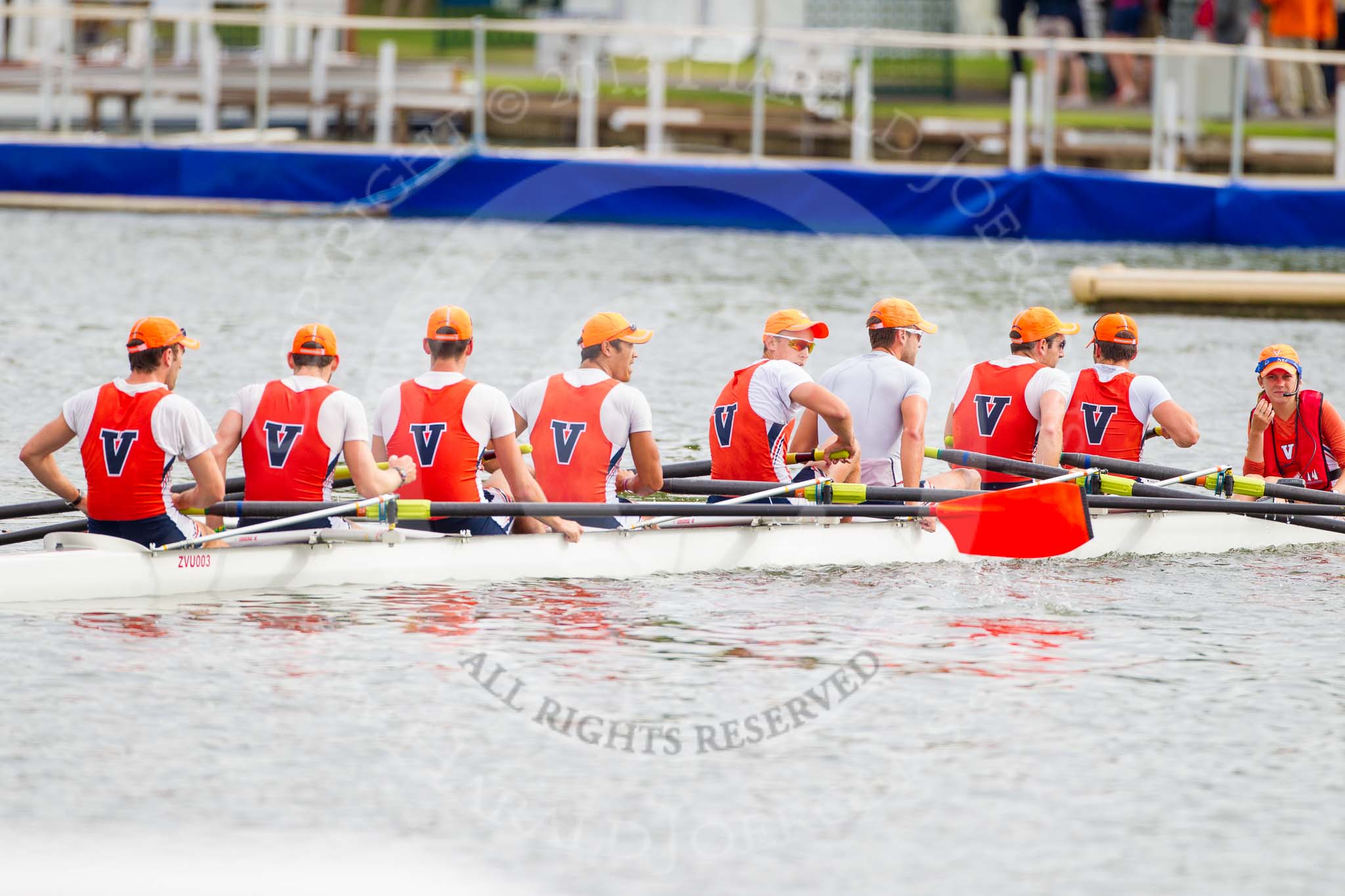 Henley Royal Regatta 2013, Thursday.
River Thames between Henley and Temple Island,
Henley-on-Thames,
Berkshire,
United Kingdom,
on 04 July 2013 at 09:09, image #18