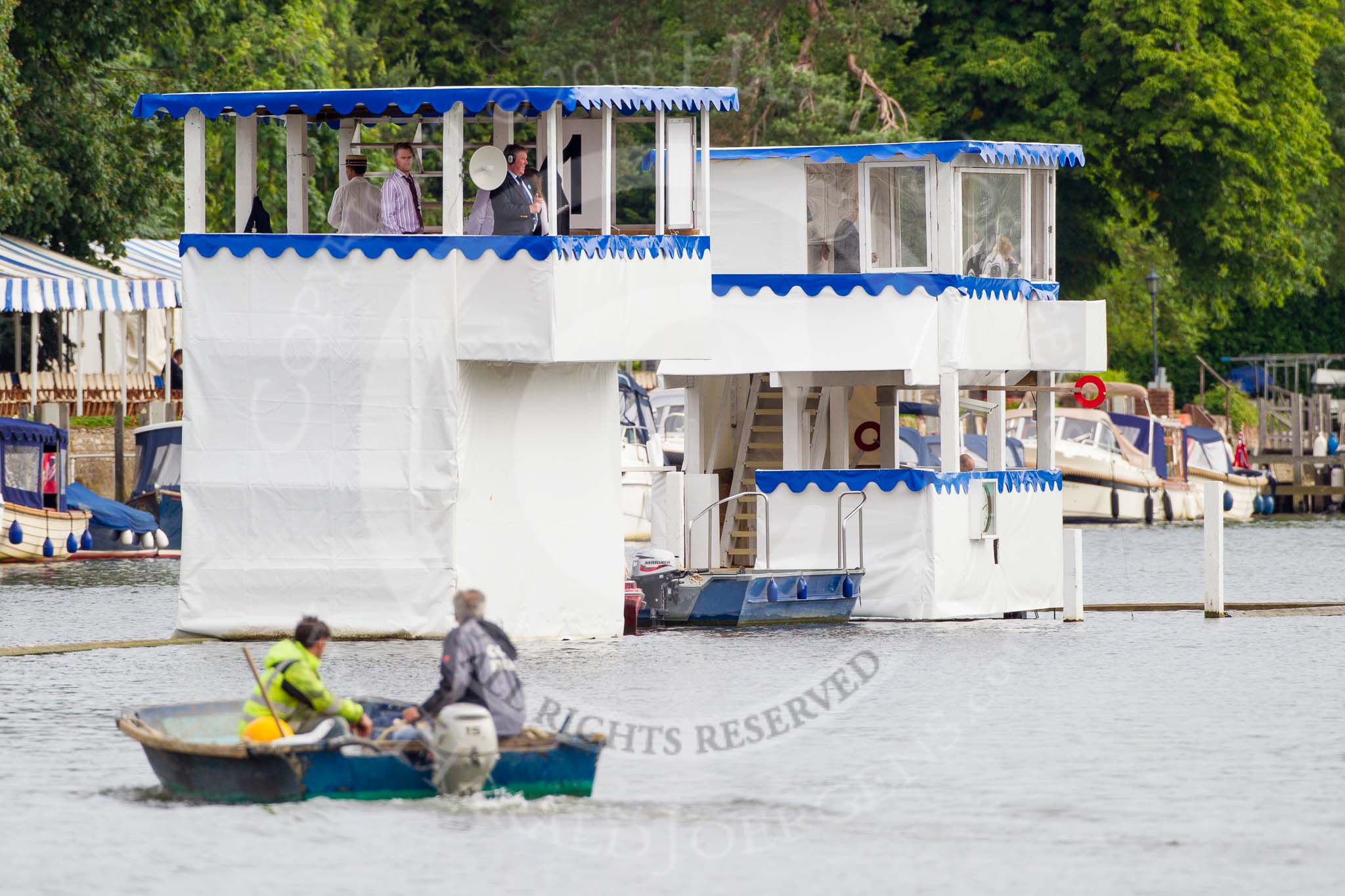 Henley Royal Regatta 2013, Thursday.
River Thames between Henley and Temple Island,
Henley-on-Thames,
Berkshire,
United Kingdom,
on 04 July 2013 at 09:12, image #19