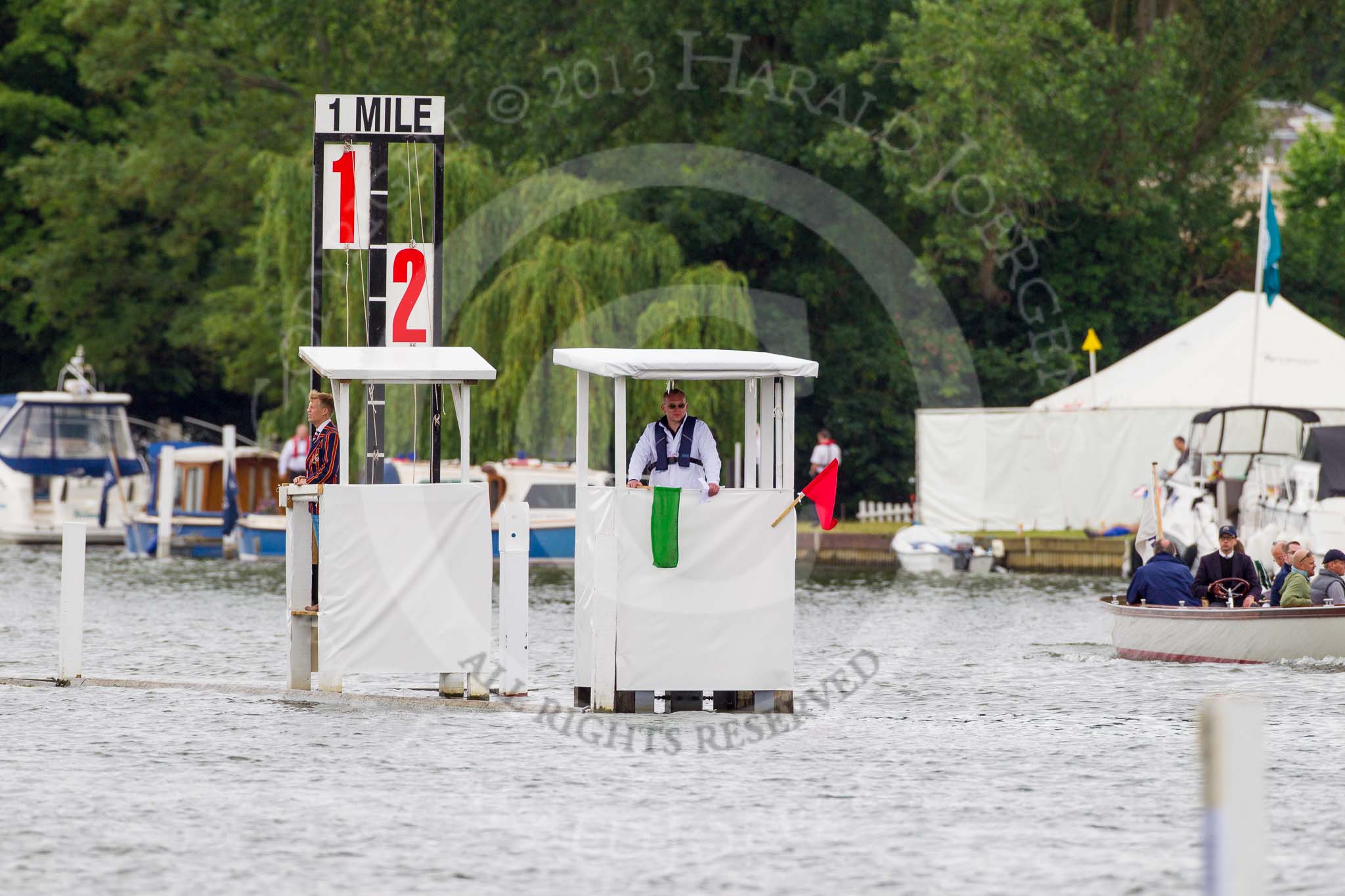 Henley Royal Regatta 2013, Thursday.
River Thames between Henley and Temple Island,
Henley-on-Thames,
Berkshire,
United Kingdom,
on 04 July 2013 at 09:51, image #36