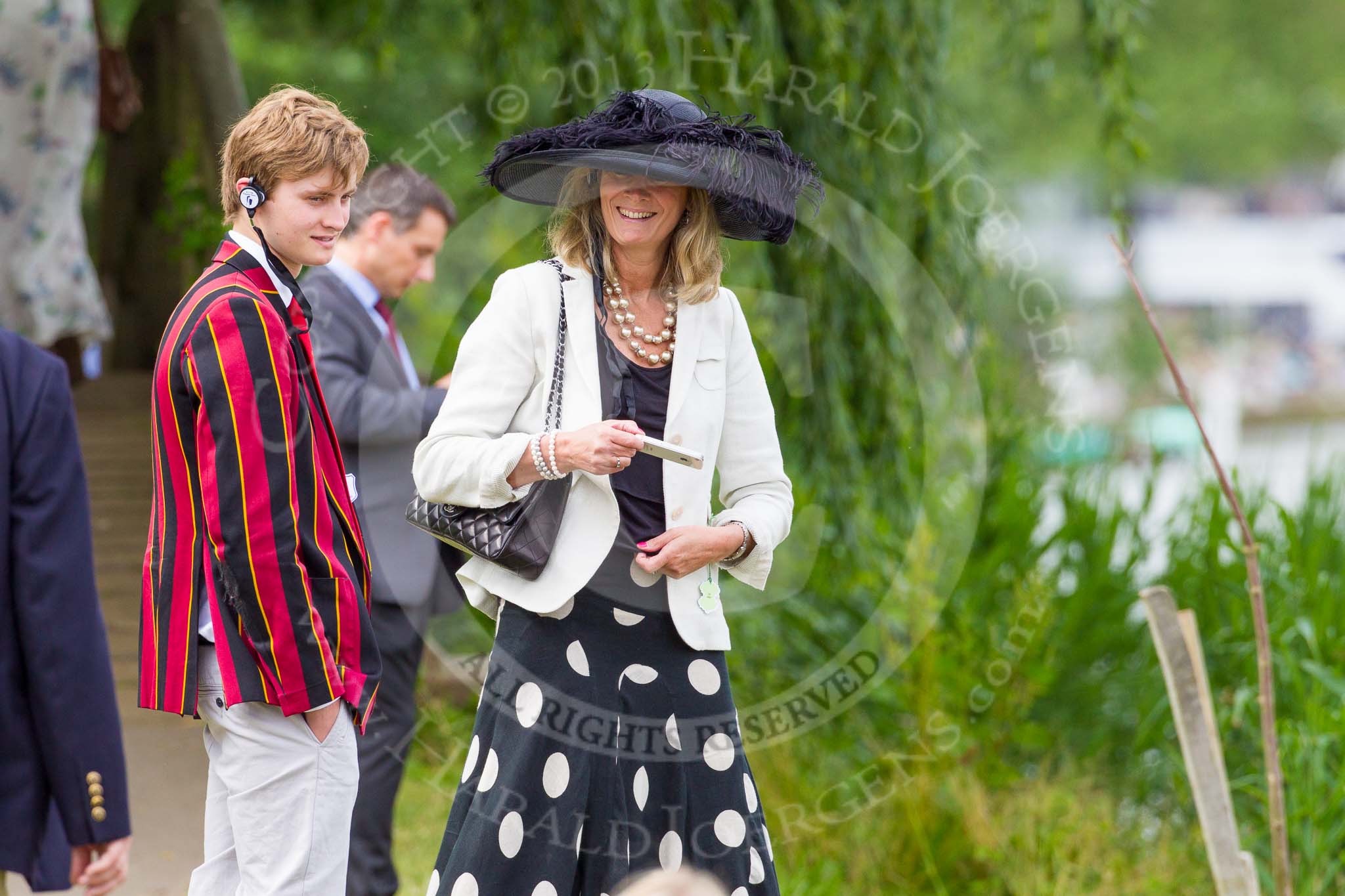 Henley Royal Regatta 2013, Thursday.
River Thames between Henley and Temple Island,
Henley-on-Thames,
Berkshire,
United Kingdom,
on 04 July 2013 at 09:59, image #45