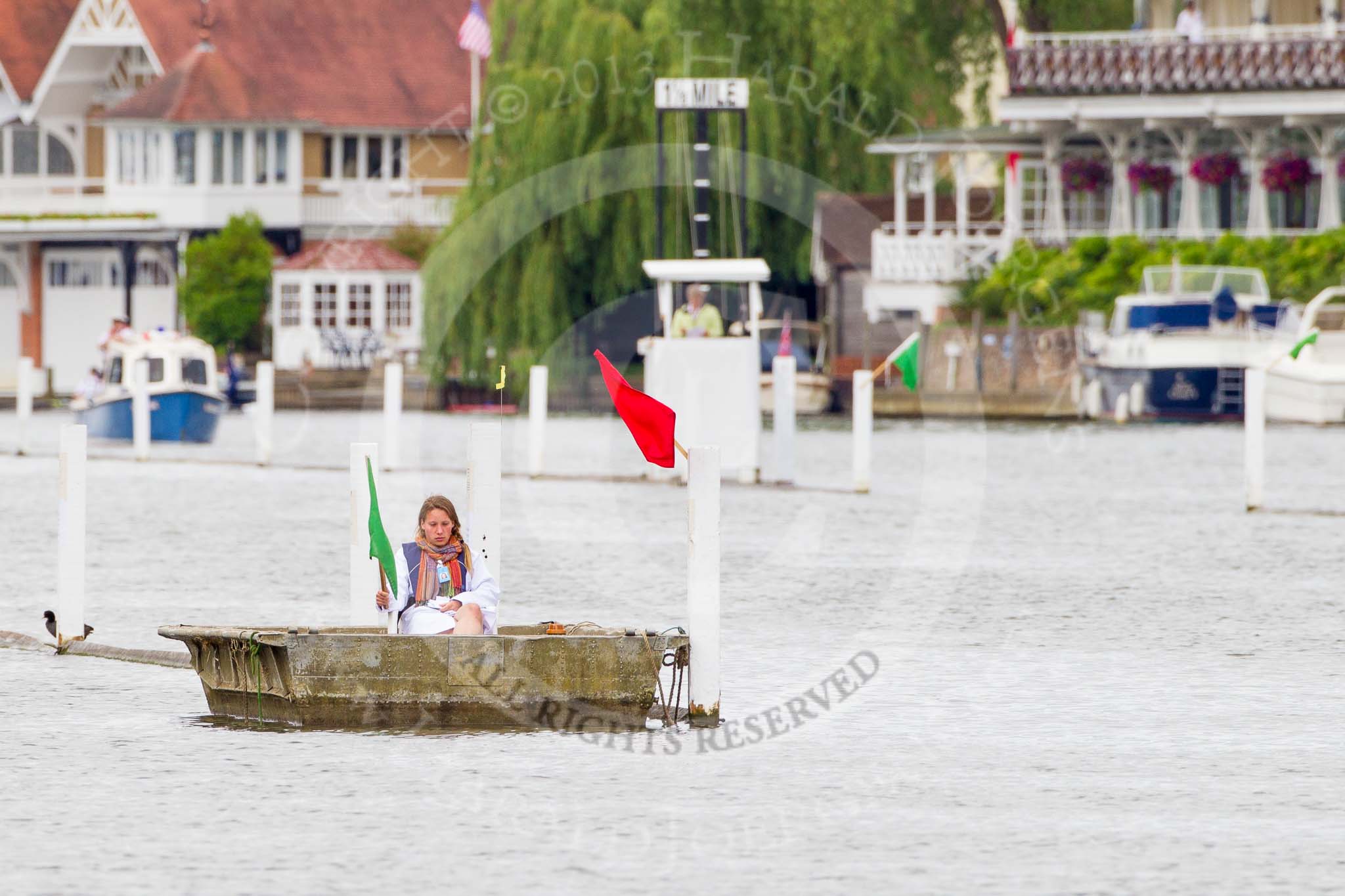 Henley Royal Regatta 2013, Thursday.
River Thames between Henley and Temple Island,
Henley-on-Thames,
Berkshire,
United Kingdom,
on 04 July 2013 at 10:02, image #47