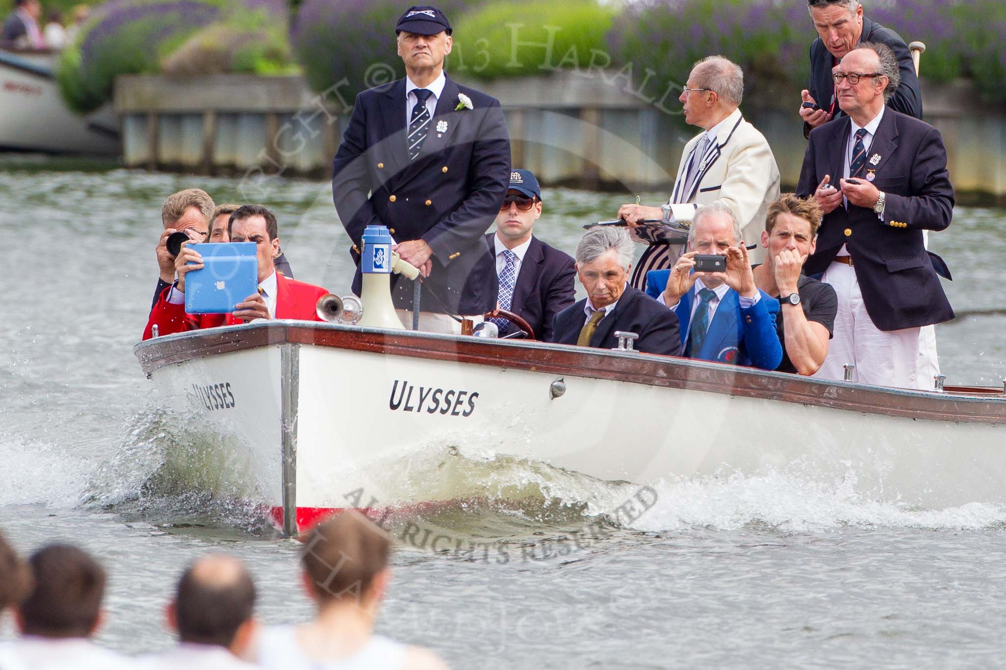 Henley Royal Regatta 2013, Thursday.
River Thames between Henley and Temple Island,
Henley-on-Thames,
Berkshire,
United Kingdom,
on 04 July 2013 at 10:36, image #64