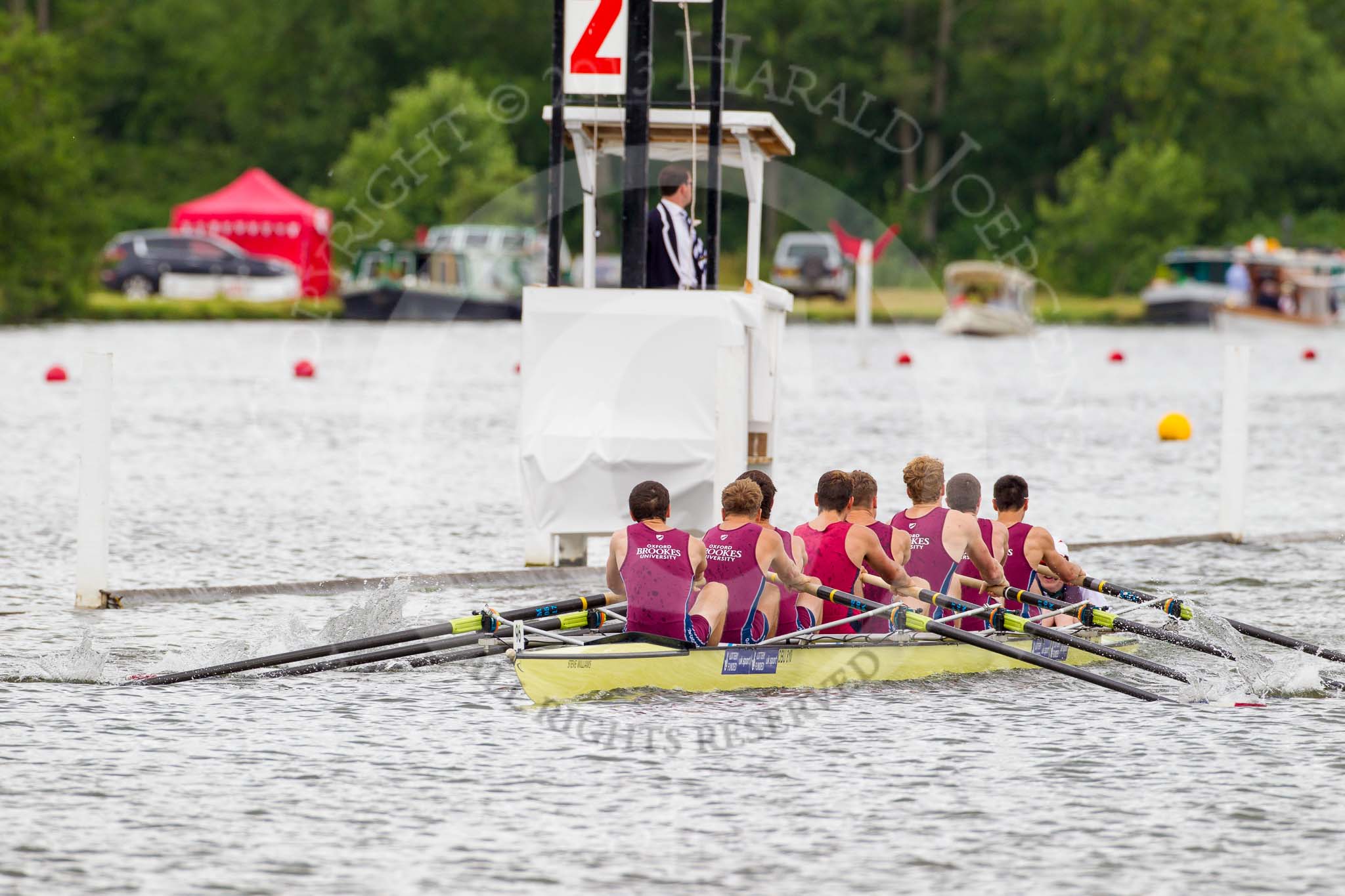 Henley Royal Regatta 2013, Thursday.
River Thames between Henley and Temple Island,
Henley-on-Thames,
Berkshire,
United Kingdom,
on 04 July 2013 at 11:07, image #135