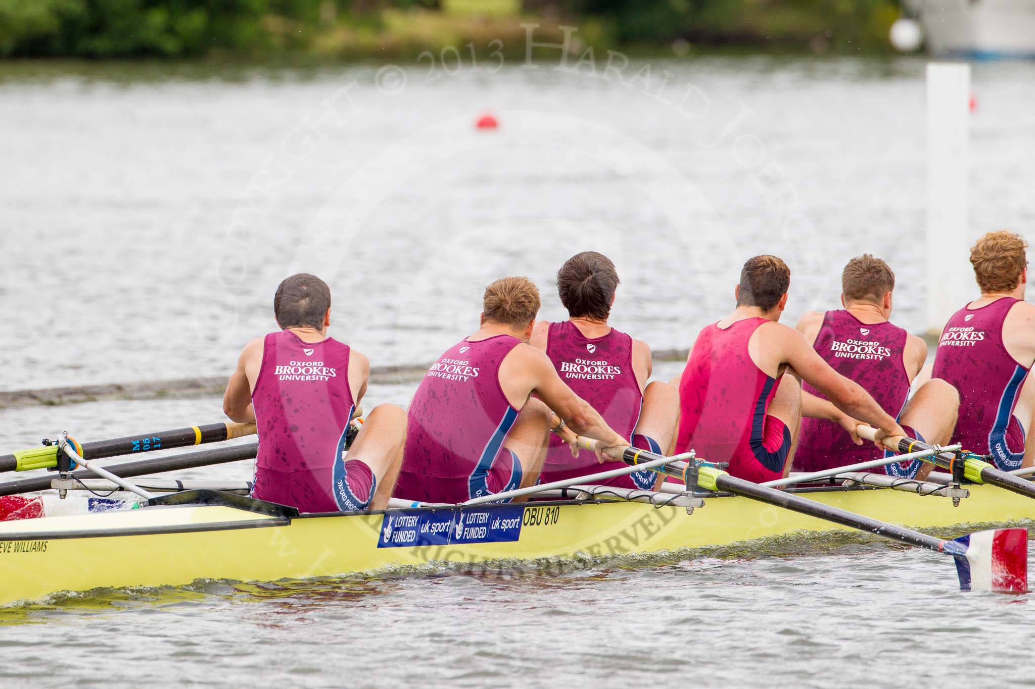 Henley Royal Regatta 2013, Thursday.
River Thames between Henley and Temple Island,
Henley-on-Thames,
Berkshire,
United Kingdom,
on 04 July 2013 at 11:07, image #138