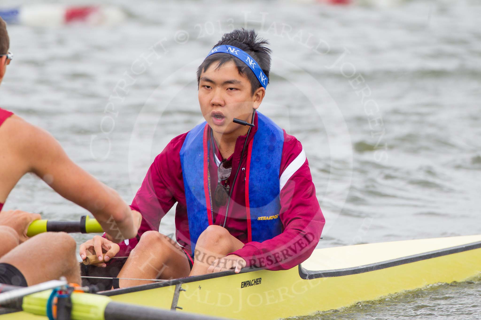 Henley Royal Regatta 2013, Thursday.
River Thames between Henley and Temple Island,
Henley-on-Thames,
Berkshire,
United Kingdom,
on 04 July 2013 at 11:07, image #141