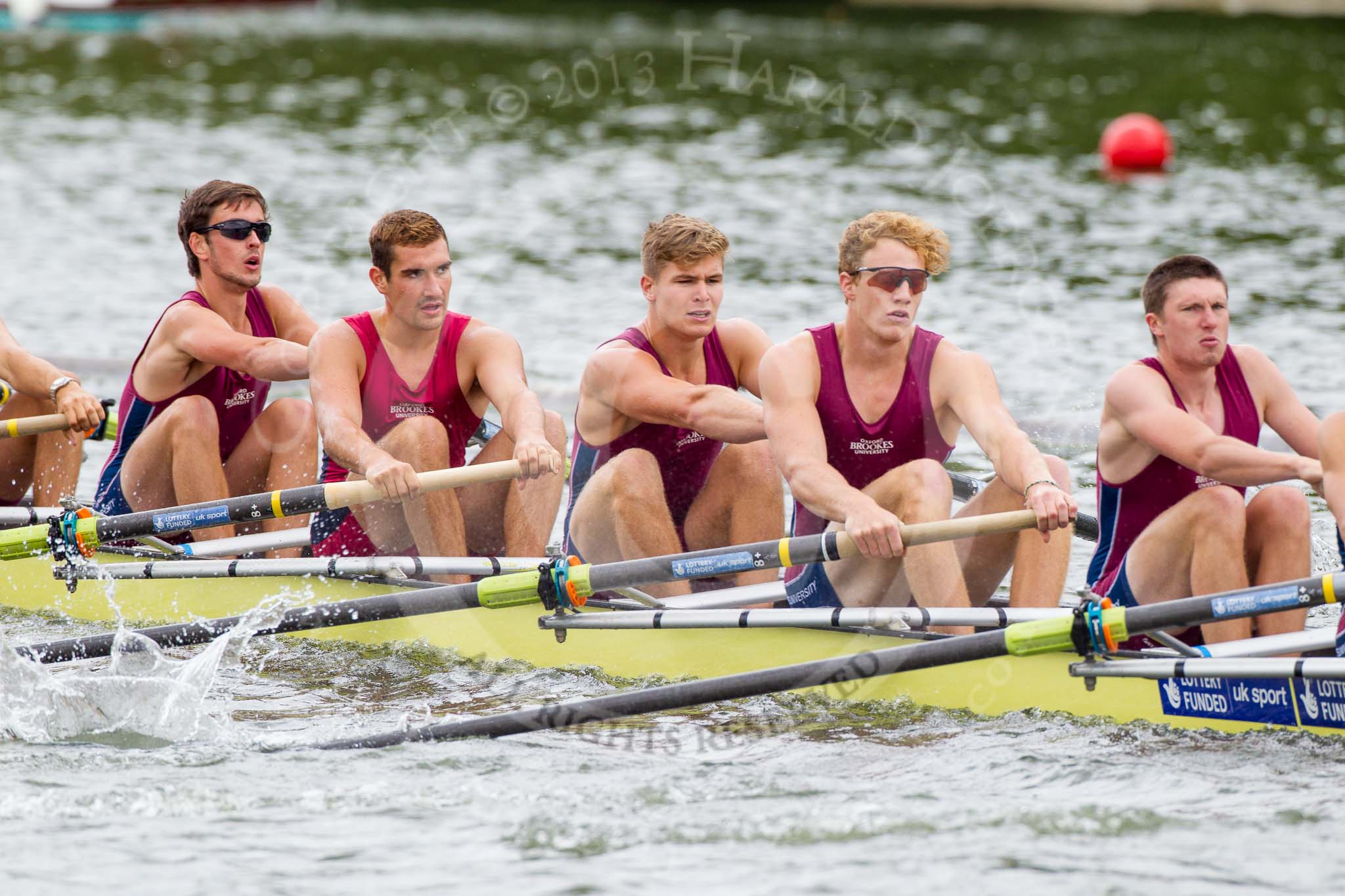 Henley Royal Regatta 2013, Thursday.
River Thames between Henley and Temple Island,
Henley-on-Thames,
Berkshire,
United Kingdom,
on 04 July 2013 at 11:07, image #145