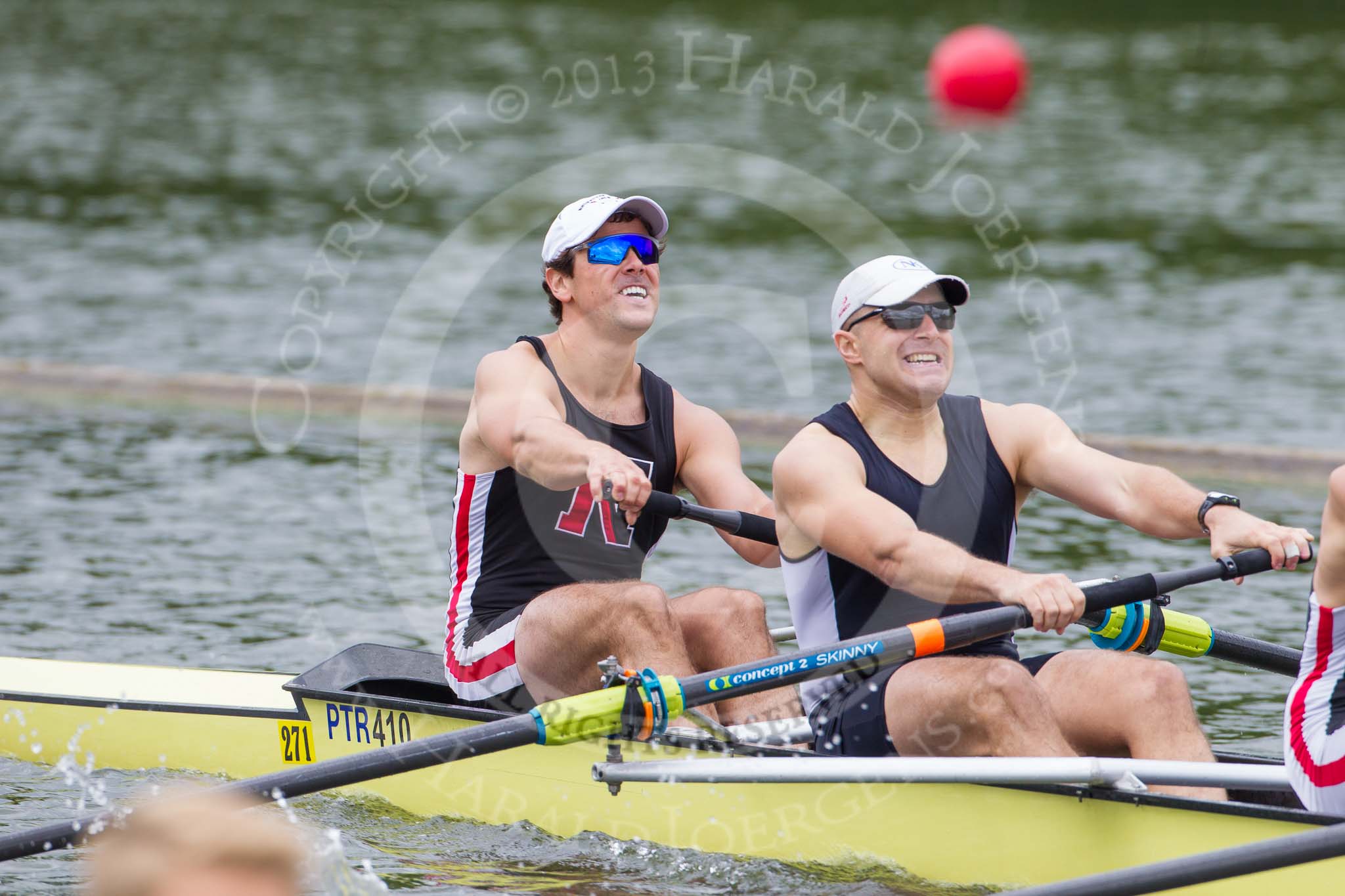 Henley Royal Regatta 2013, Thursday.
River Thames between Henley and Temple Island,
Henley-on-Thames,
Berkshire,
United Kingdom,
on 04 July 2013 at 11:11, image #155