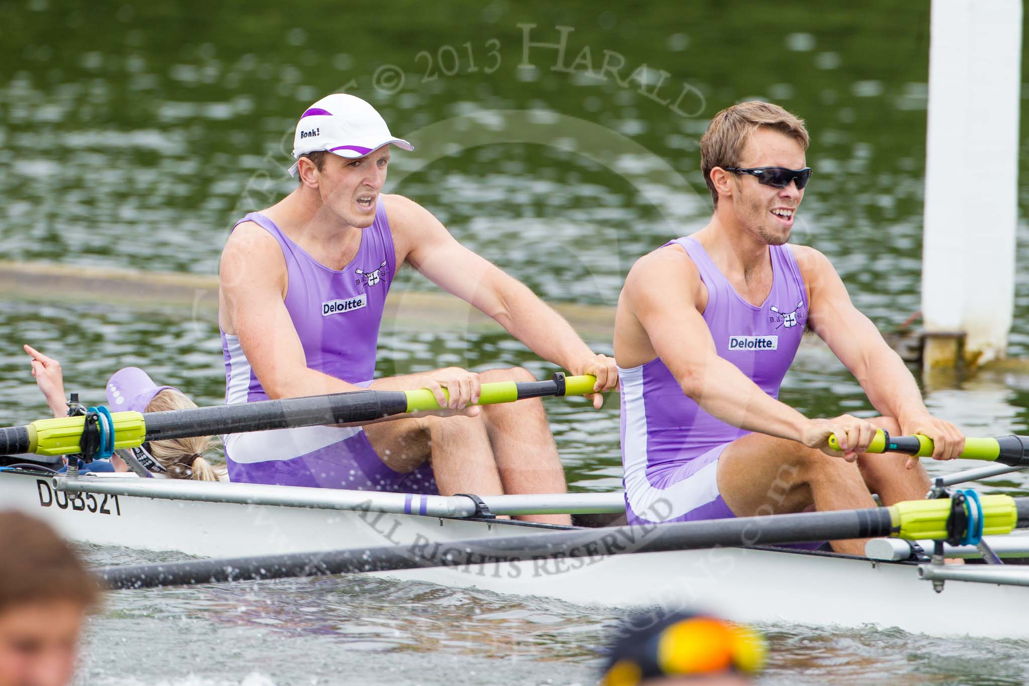 Henley Royal Regatta 2013, Thursday.
River Thames between Henley and Temple Island,
Henley-on-Thames,
Berkshire,
United Kingdom,
on 04 July 2013 at 11:25, image #190