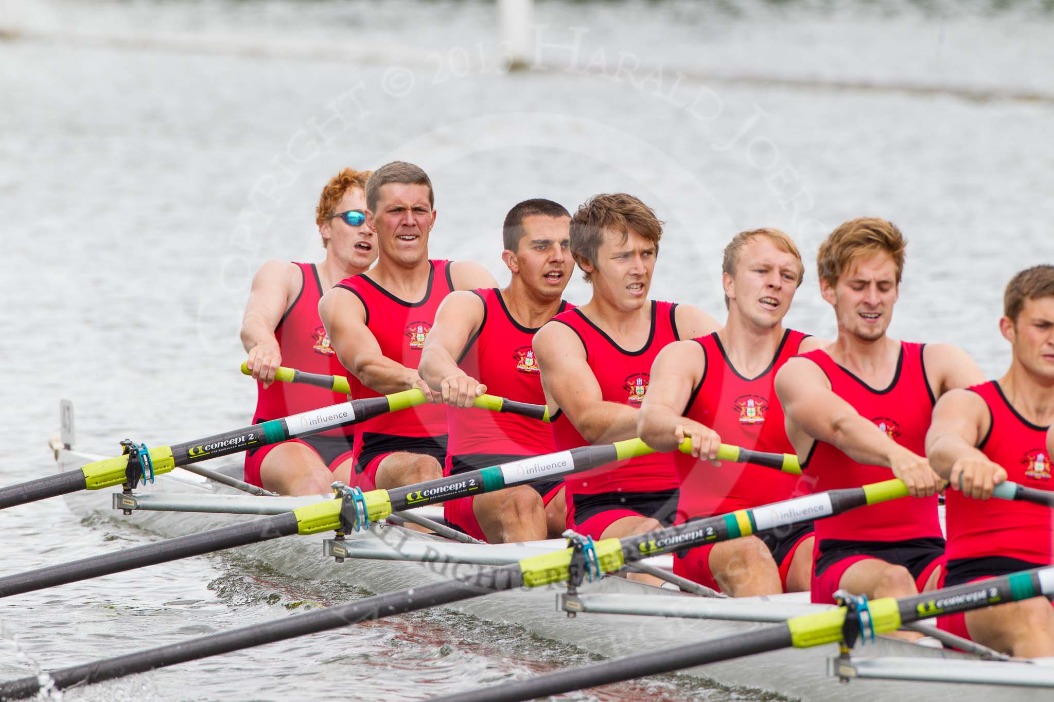 Henley Royal Regatta 2013, Thursday.
River Thames between Henley and Temple Island,
Henley-on-Thames,
Berkshire,
United Kingdom,
on 04 July 2013 at 11:31, image #208