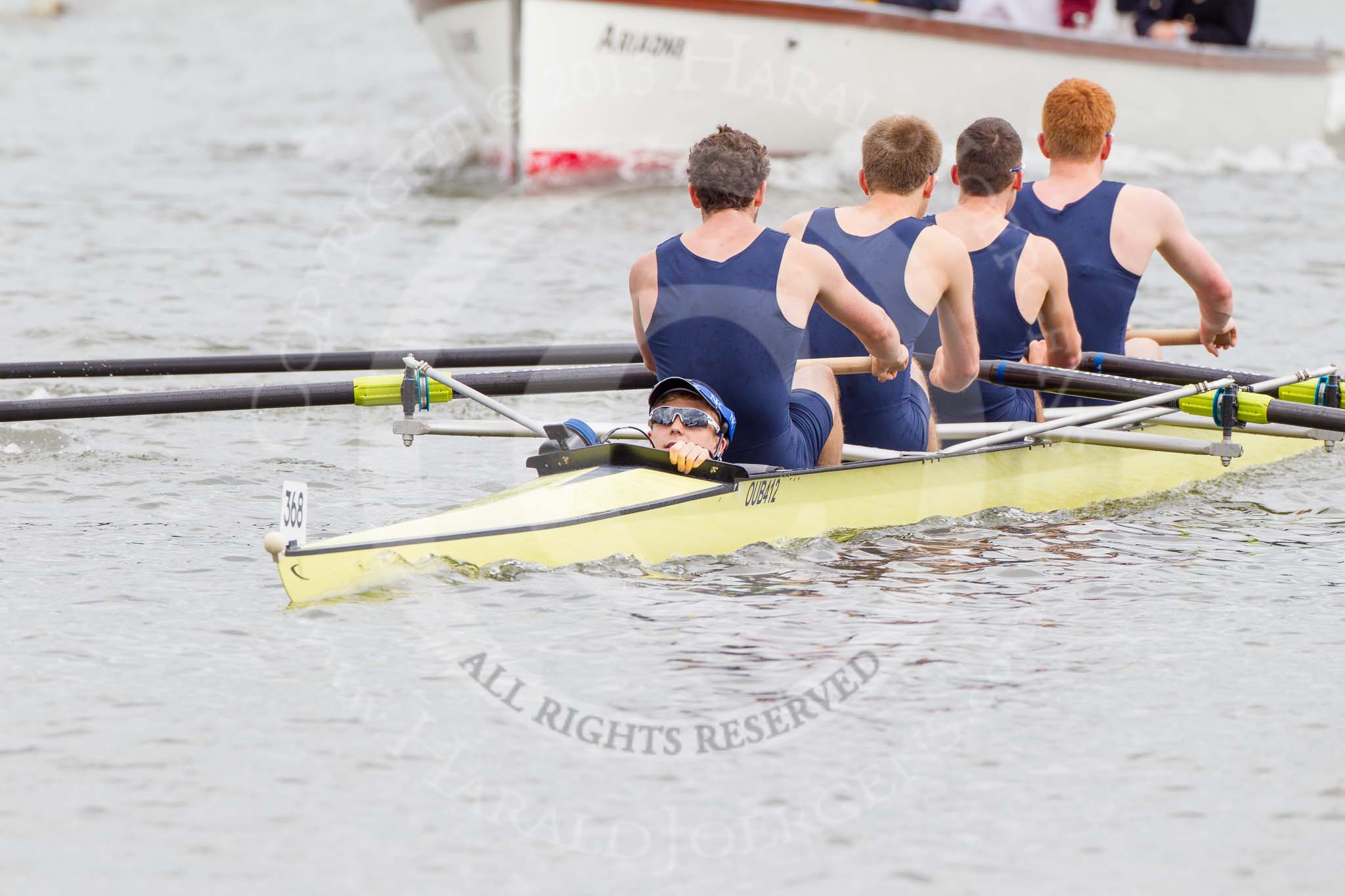 Henley Royal Regatta 2013, Thursday.
River Thames between Henley and Temple Island,
Henley-on-Thames,
Berkshire,
United Kingdom,
on 04 July 2013 at 11:47, image #242