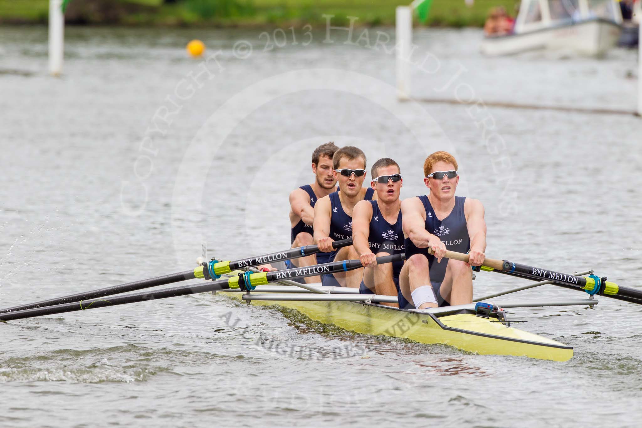 Henley Royal Regatta 2013, Thursday.
River Thames between Henley and Temple Island,
Henley-on-Thames,
Berkshire,
United Kingdom,
on 04 July 2013 at 11:47, image #246