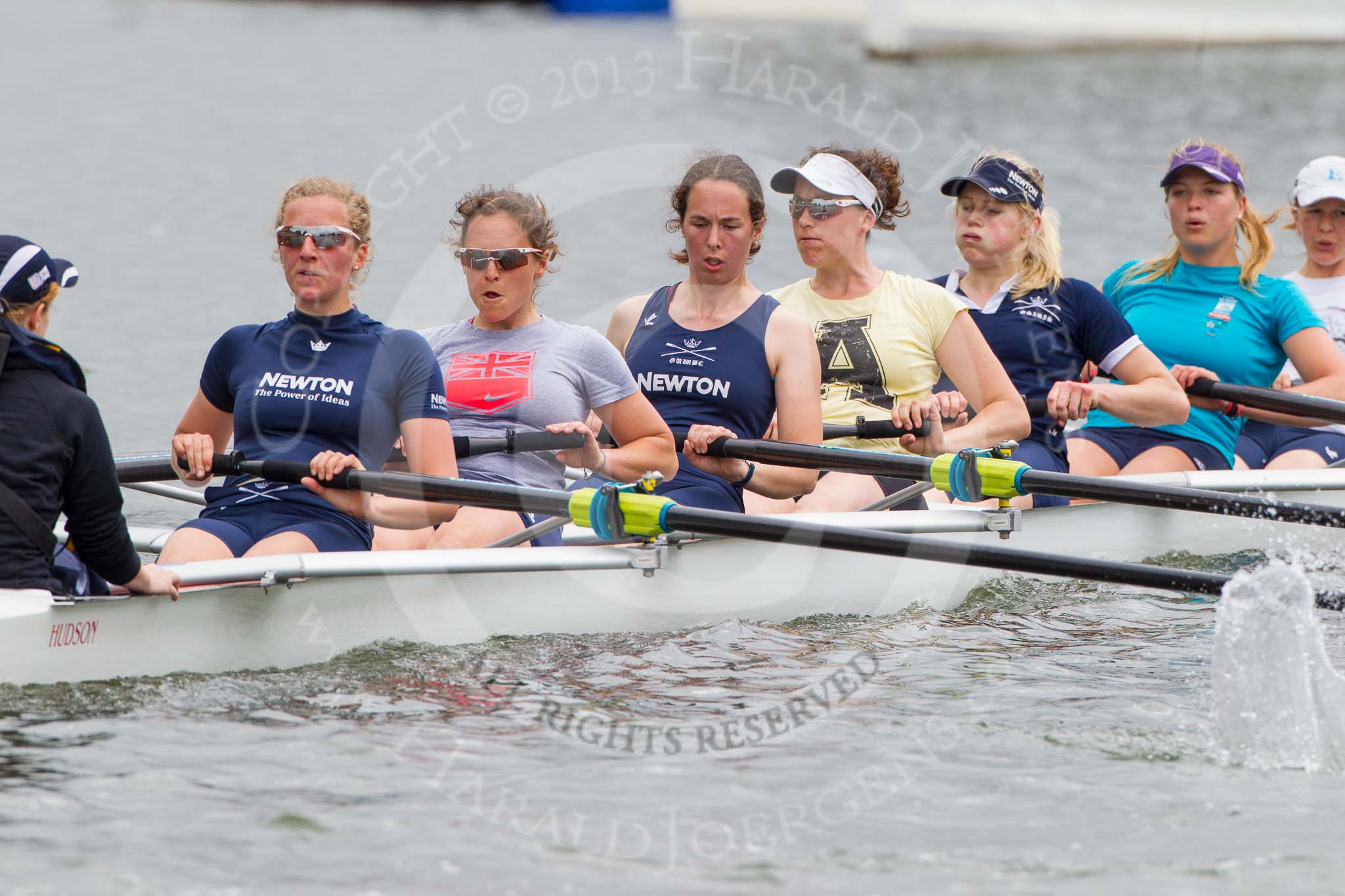 Henley Royal Regatta 2013, Thursday.
River Thames between Henley and Temple Island,
Henley-on-Thames,
Berkshire,
United Kingdom,
on 04 July 2013 at 12:44, image #264