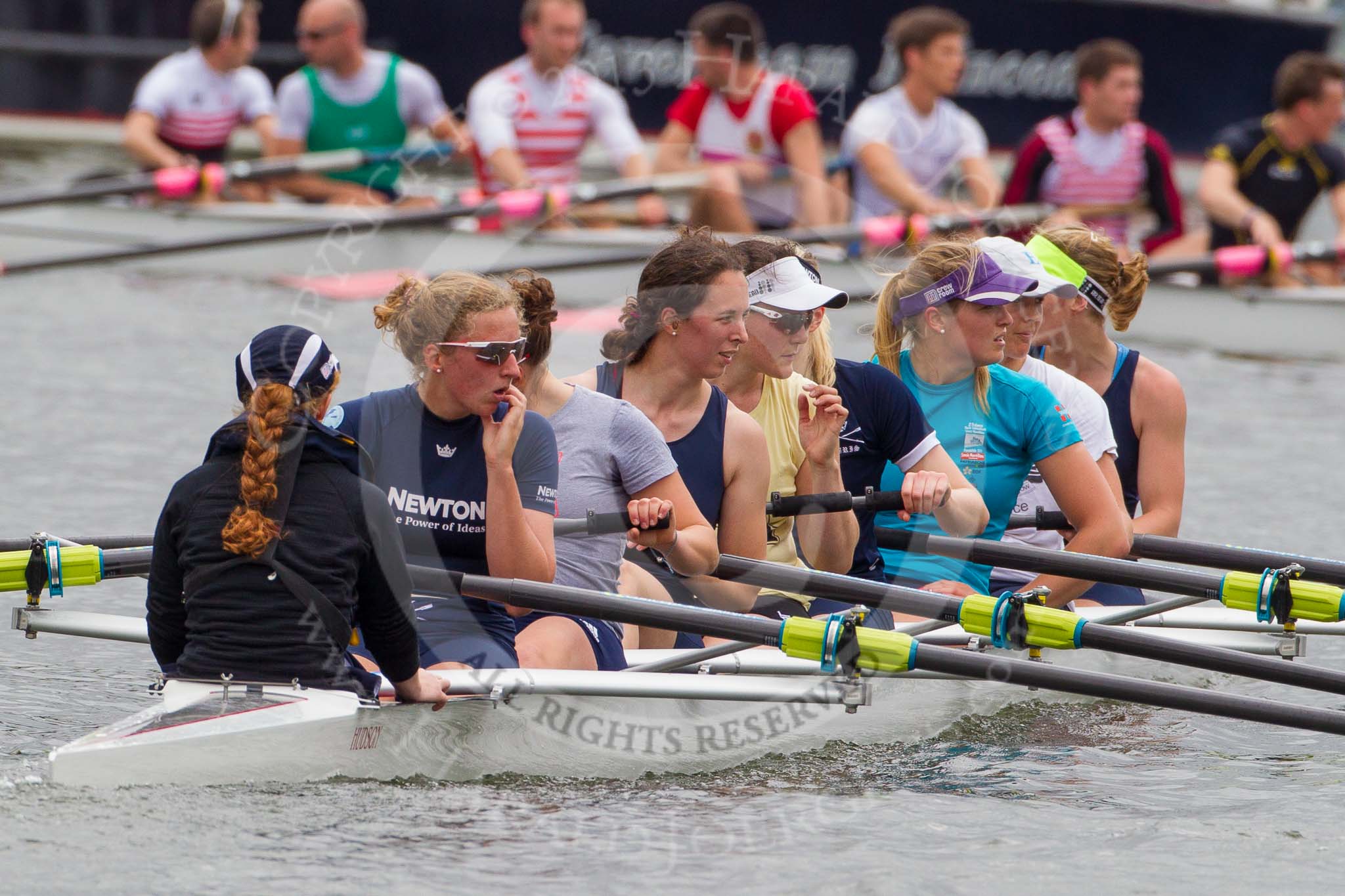 Henley Royal Regatta 2013, Thursday.
River Thames between Henley and Temple Island,
Henley-on-Thames,
Berkshire,
United Kingdom,
on 04 July 2013 at 12:44, image #270