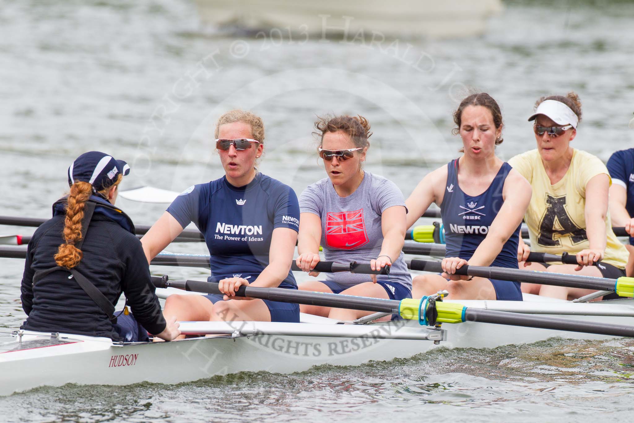 Henley Royal Regatta 2013, Thursday.
River Thames between Henley and Temple Island,
Henley-on-Thames,
Berkshire,
United Kingdom,
on 04 July 2013 at 12:46, image #280