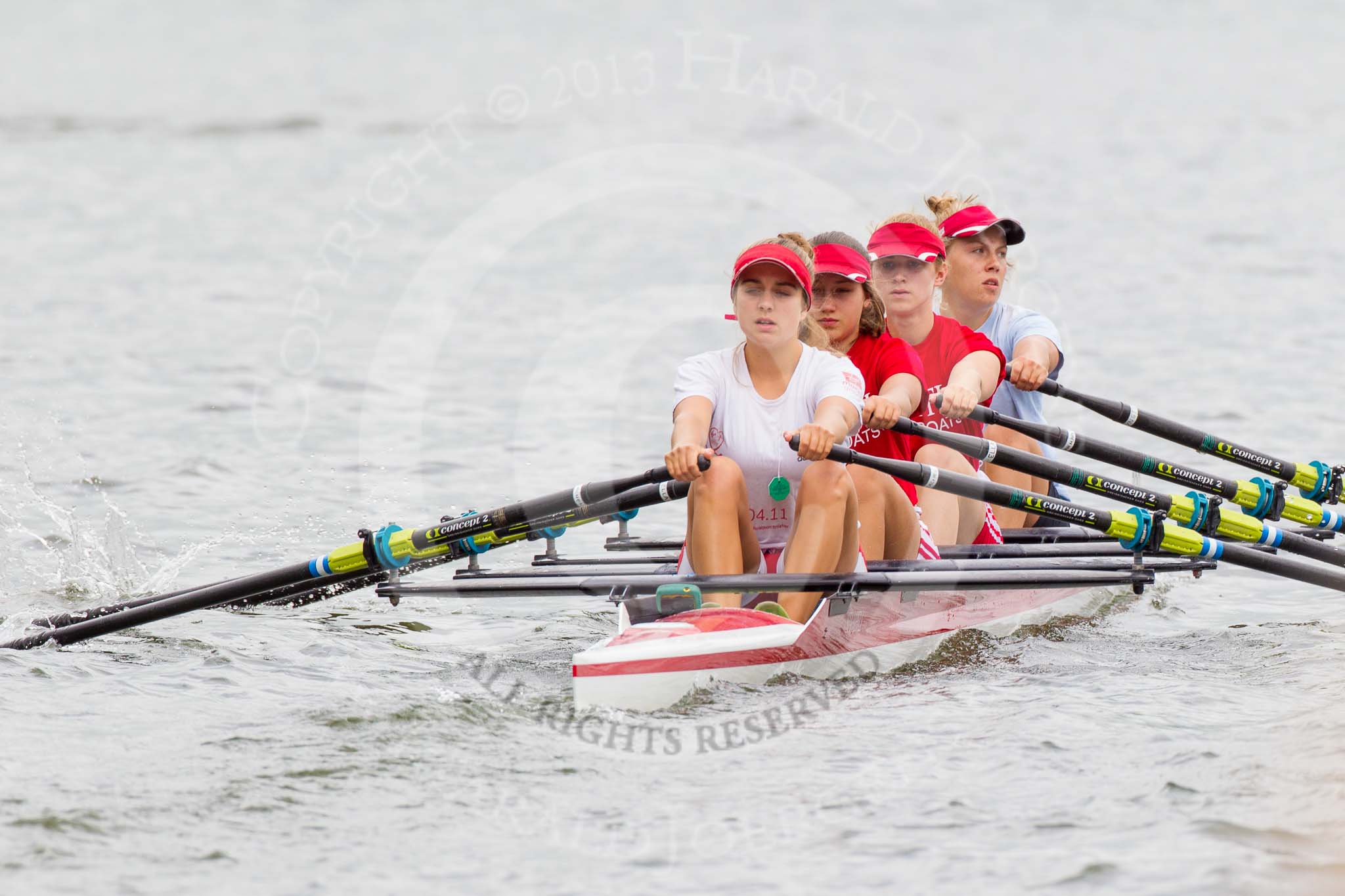 Henley Royal Regatta 2013, Thursday.
River Thames between Henley and Temple Island,
Henley-on-Thames,
Berkshire,
United Kingdom,
on 04 July 2013 at 12:49, image #288