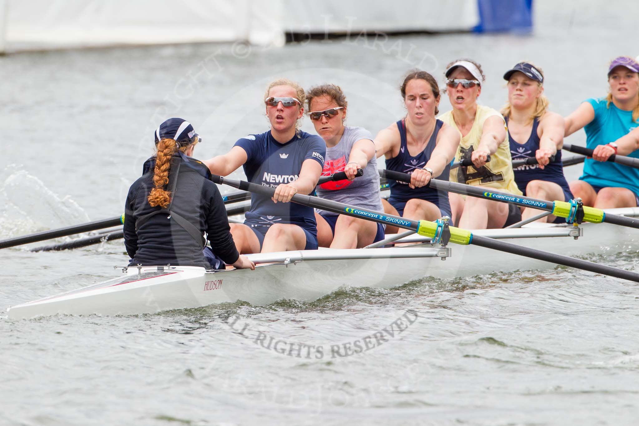 Henley Royal Regatta 2013, Thursday.
River Thames between Henley and Temple Island,
Henley-on-Thames,
Berkshire,
United Kingdom,
on 04 July 2013 at 13:07, image #314