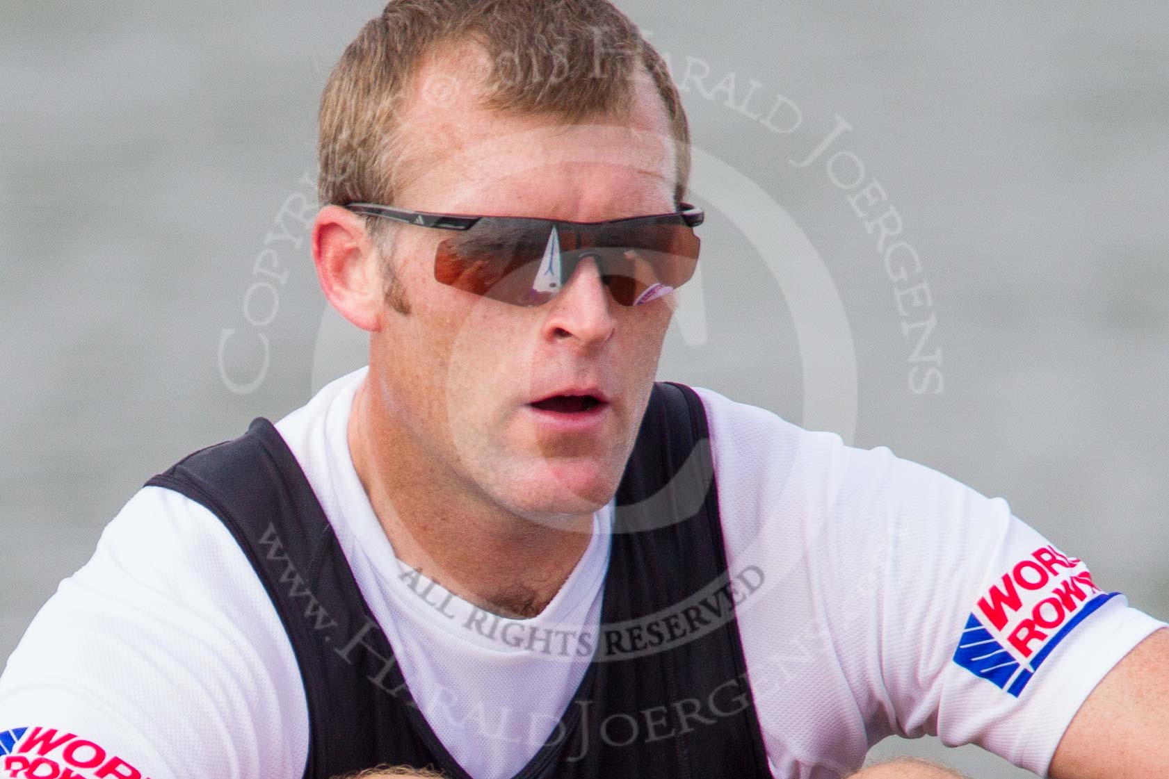 Henley Royal Regatta 2013, Saturday: Mahé Drysdale (West End Rowing Club, New Zealand), current Olympic champion and five-time World champion in the single sculls, during a training session in the morning. Image #25, 06 July 2013 08:57 River Thames, Henley on Thames, UK