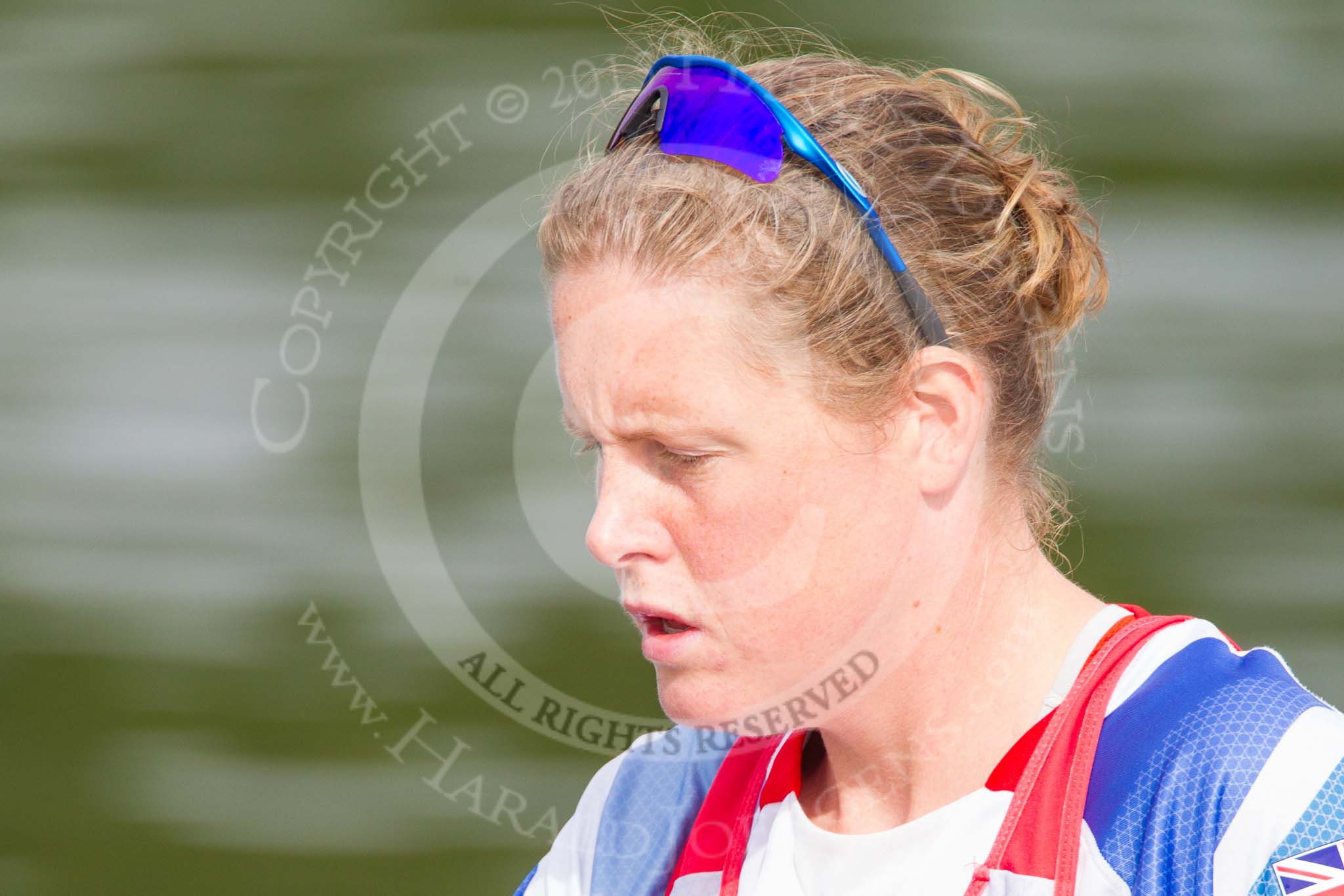 Henley Royal Regatta 2013, Saturday: Leander Club and Minerva Bath Rowing Club during a training session in the morning: Francis Houghton in the 3 seat. Image #33, 06 July 2013 09:02 River Thames, Henley on Thames, UK