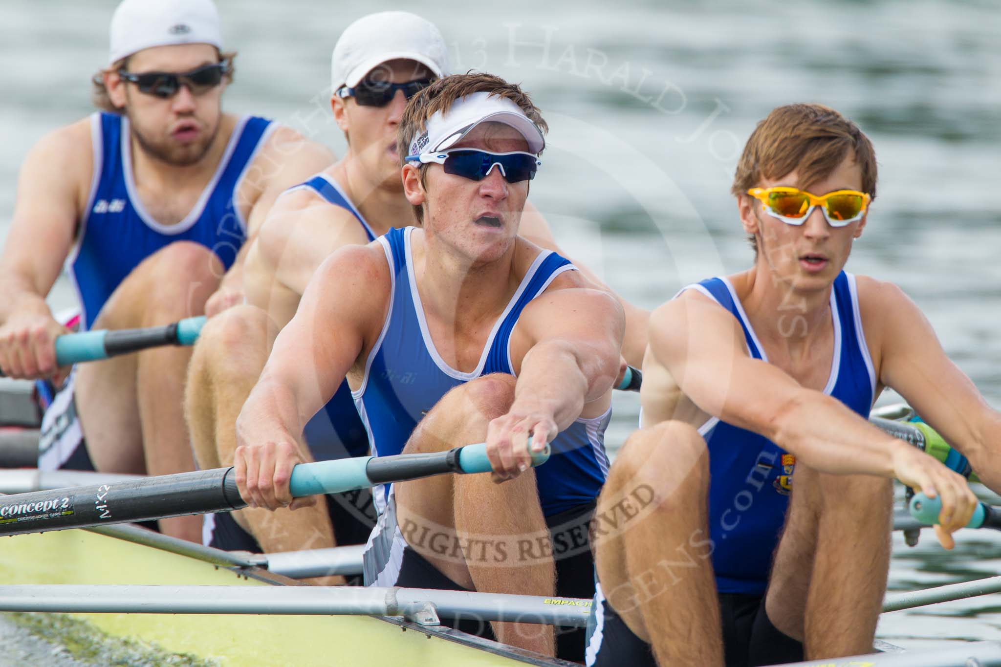 Henley Royal Regatta 2013, Saturday: Race No. 8 for the Prince Albert Challenge Cup, Durham University v Imperial College London 'A'. Image #182, 06 July 2013 11:11 River Thames, Henley on Thames, UK