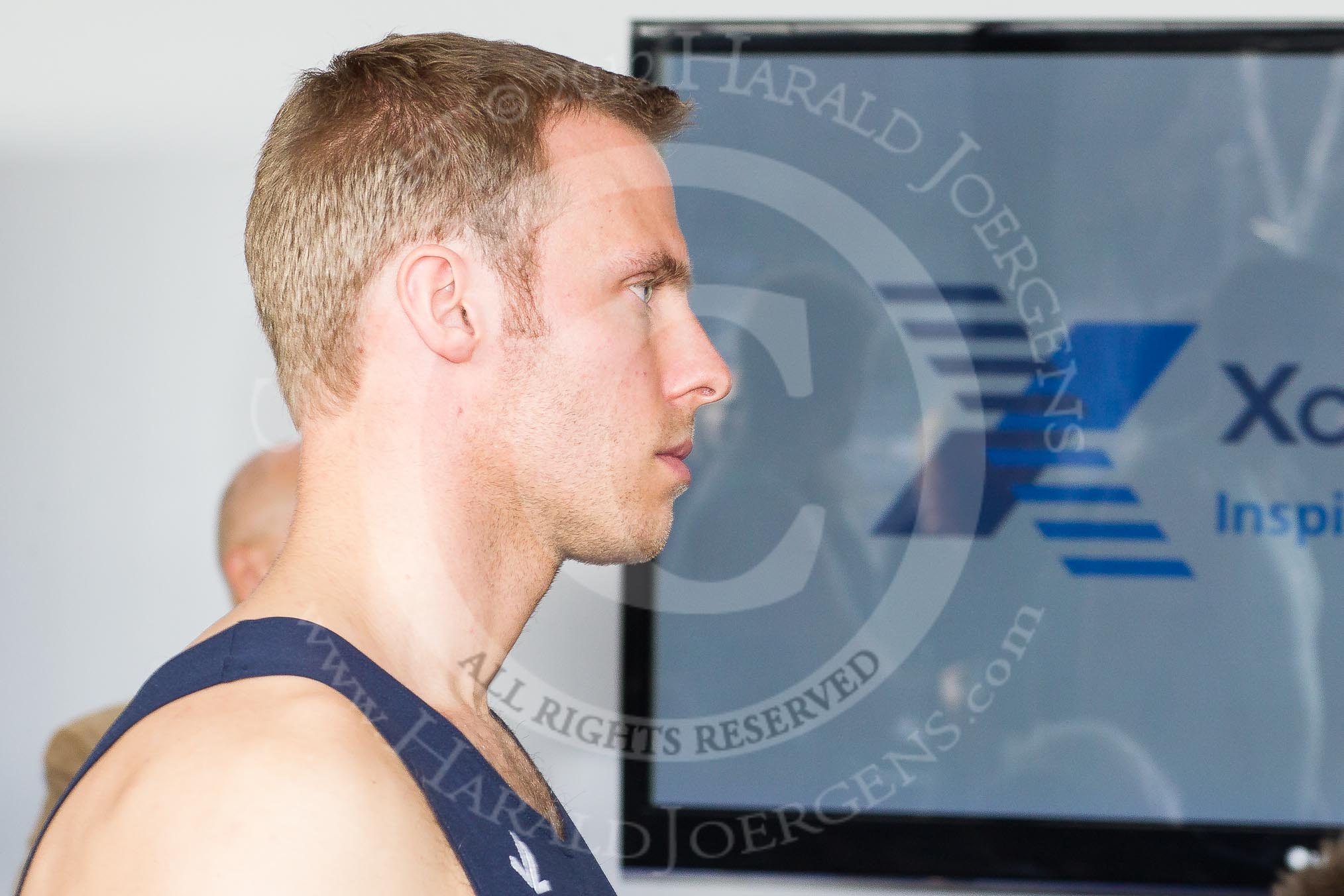 The Boat Race season 2012 - Crew Announcement and Weigh In: Close-up of Hanno Wienhausen, 4 in the OUBC Squad..
Forman's Fish Island,
London E3,

United Kingdom,
on 05 March 2012 at 10:31, image #47