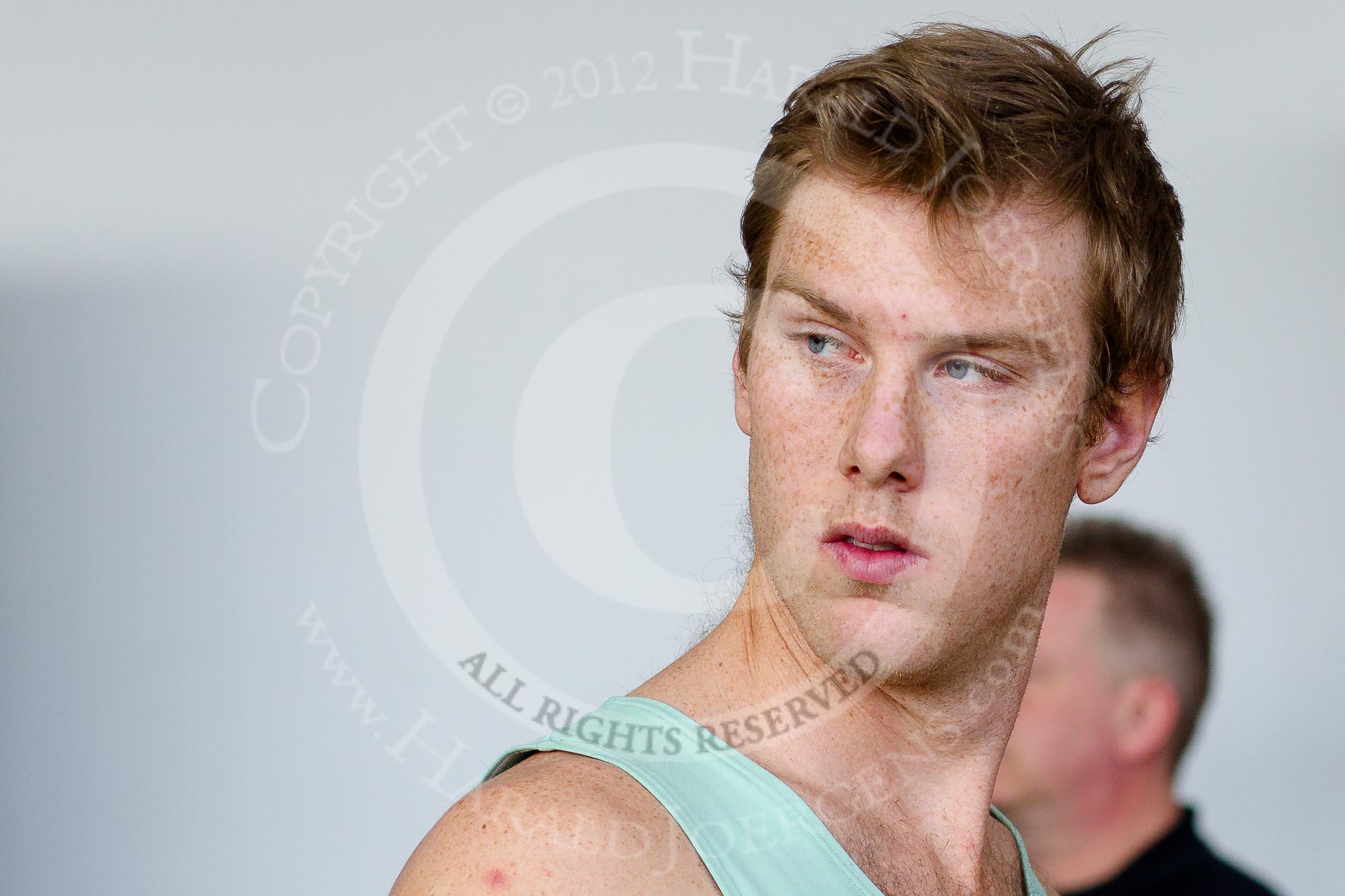 The Boat Race season 2012 - Crew Announcement and Weigh In: Close-up of Jack Lindeman, 2 in the CUBC Squad..
Forman's Fish Island,
London E3,

United Kingdom,
on 05 March 2012 at 10:31, image #49