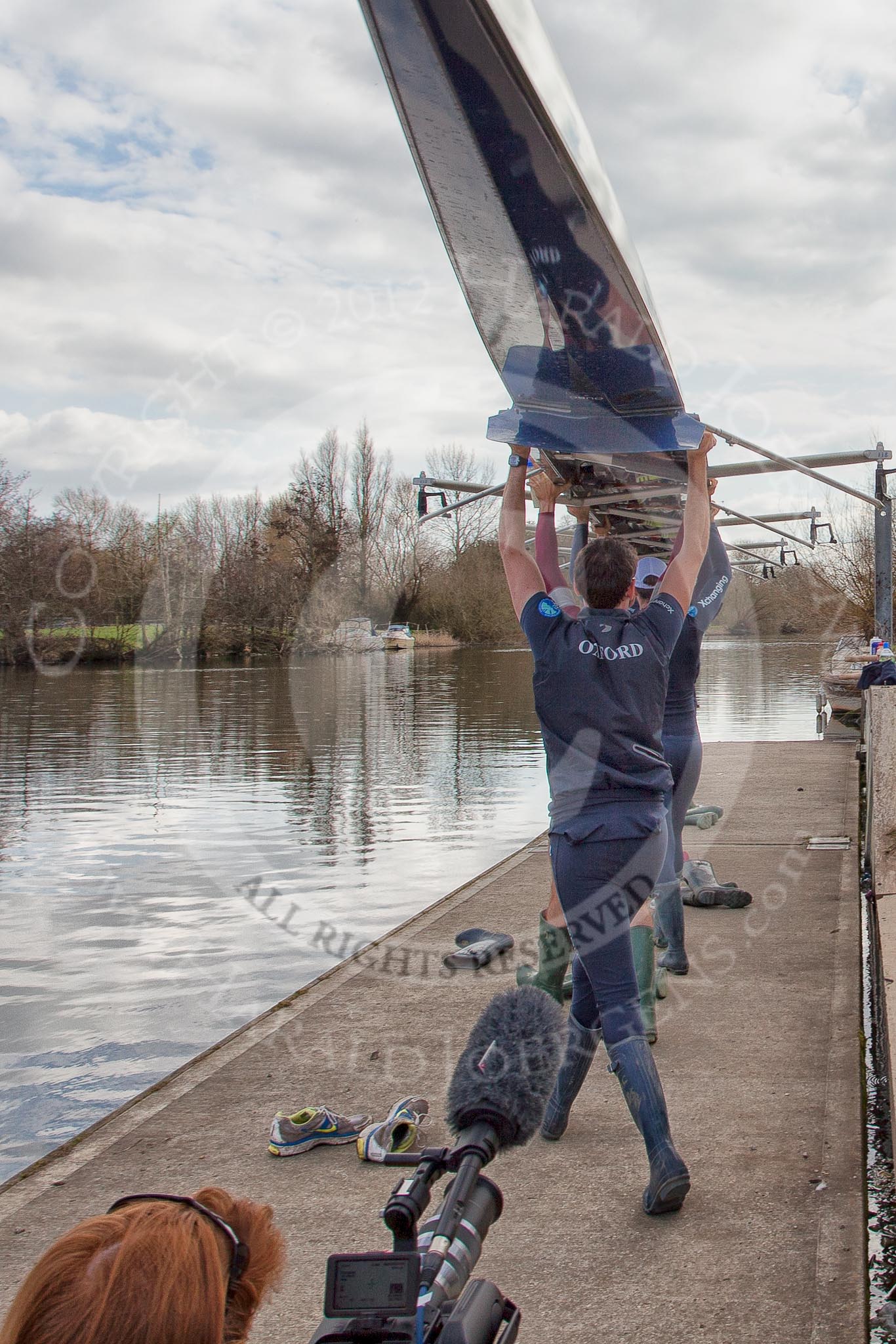 The Boat Race season 2012 - OUBC training: In front producer/director Hannah Madsen of www.AngelSharp.com, working on a fabulous behind-the scenes video about The Boat Race..


Oxfordshire,
United Kingdom,
on 20 March 2012 at 14:59, image #10