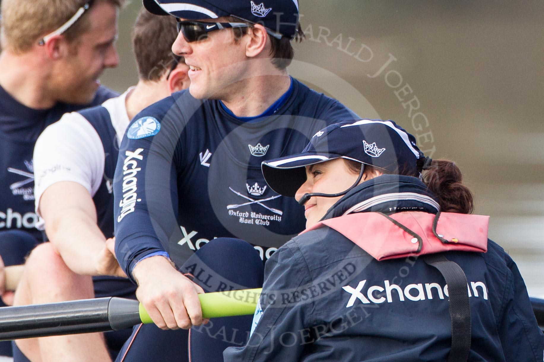 The Boat Race season 2012 - OUBC training: Stroke Roel Haen and cox Zoe de Toledo in a conversation with Chief Coach Sean Bowden..


Oxfordshire,
United Kingdom,
on 20 March 2012 at 16:15, image #98